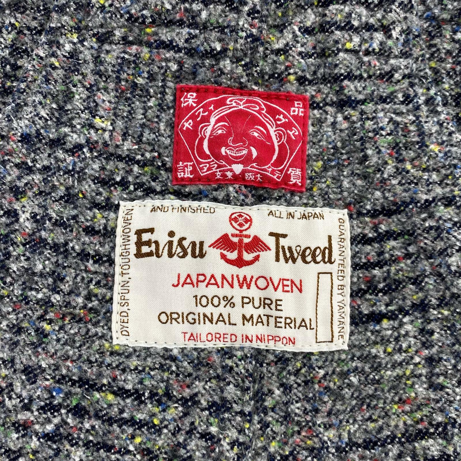 オーバーオール EVISU Tweed ネップツイードオーバーオール 36 GRY 36