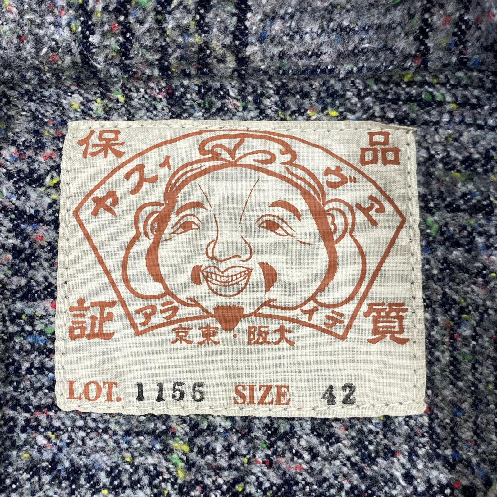 ジャケット EVISU Tweed ネップツイードカバーオール 42 GRY 42