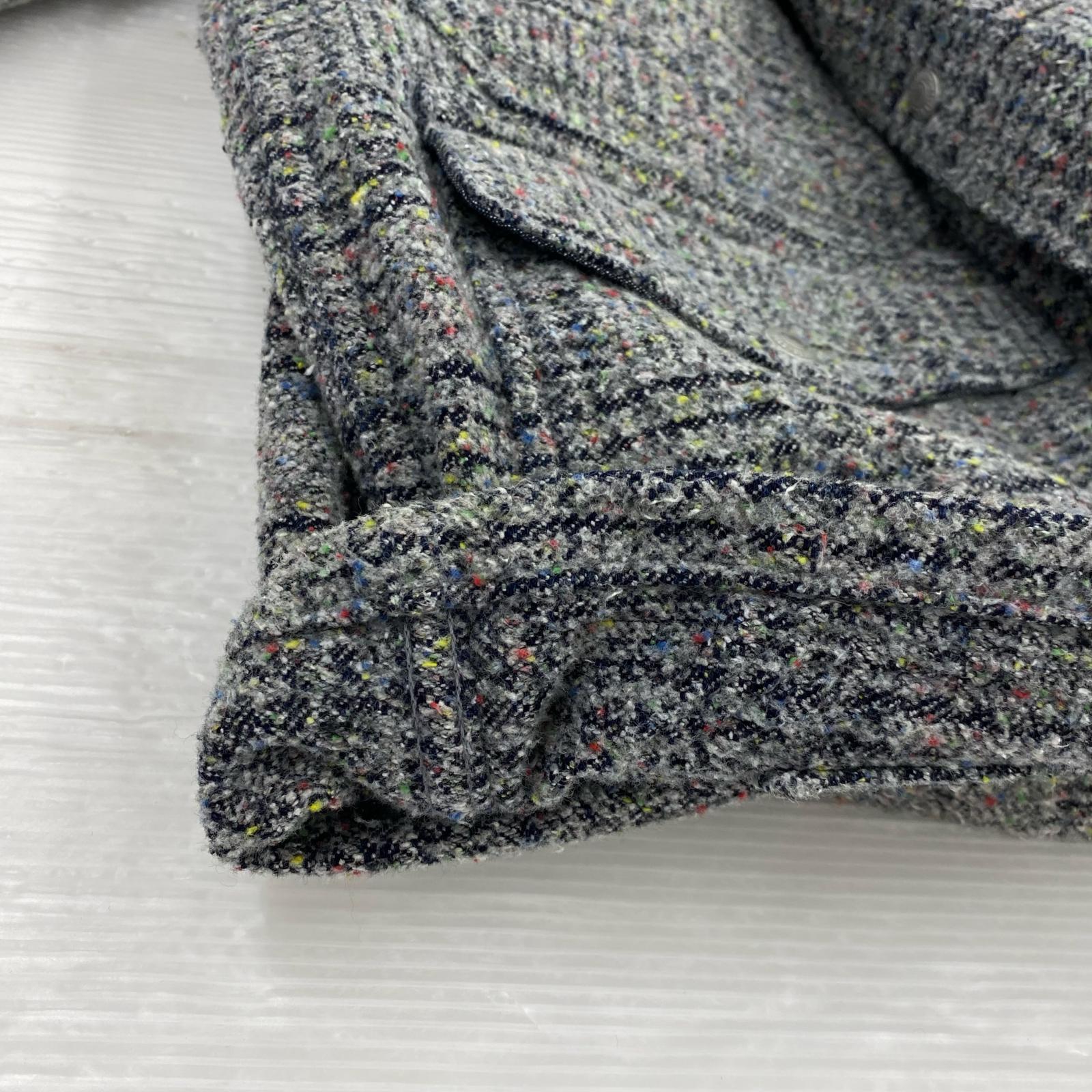 ジャケット EVISU Tweed ネップツイードカバーオール 42 GRY 42