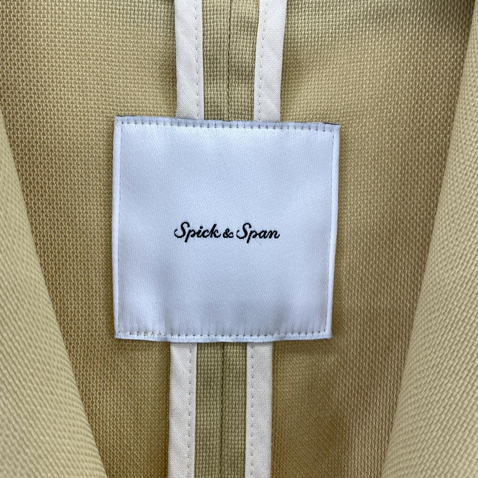 ジャケット オックスロングガウンコート 黄色 38