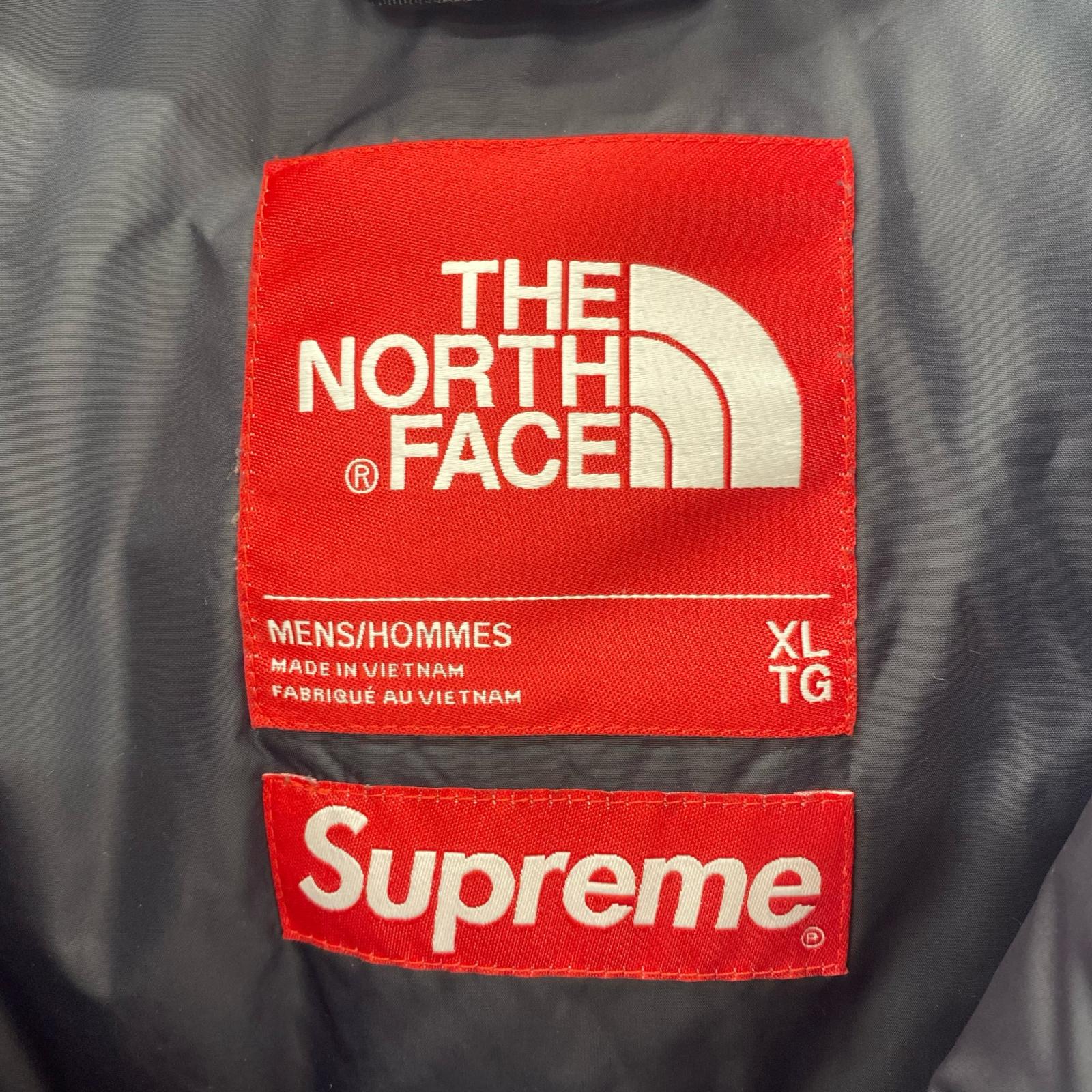 ダウンジャケット ×TNF 23SS Trompe Loeil Printed Nuptse XL レッド