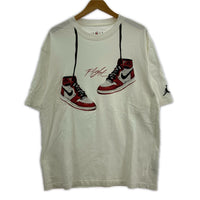 半袖Tシャツ スニーカープリント L ホワイト