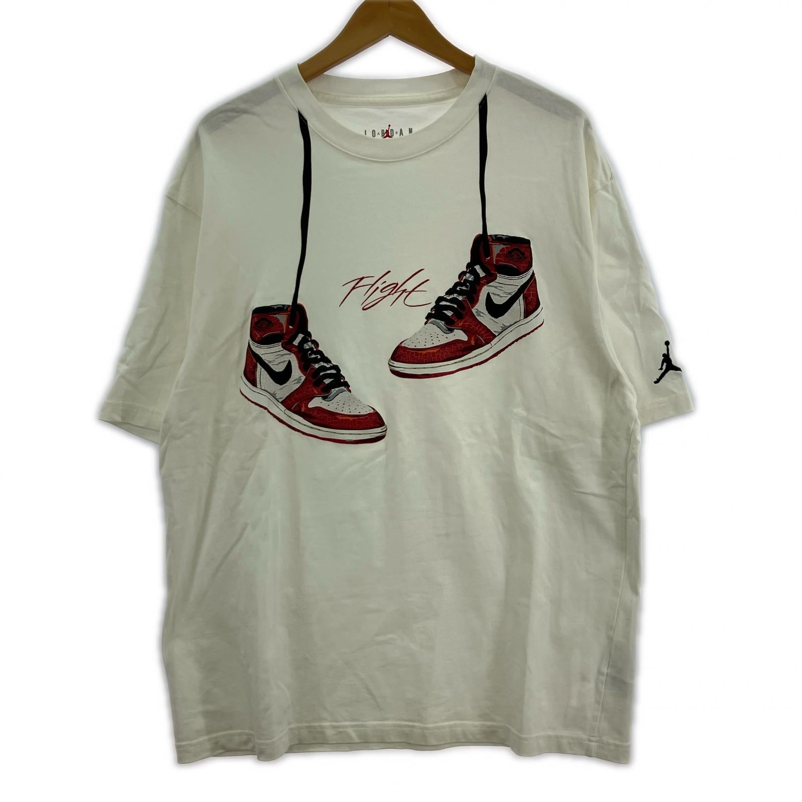 半袖Tシャツ スニーカープリント L ホワイト