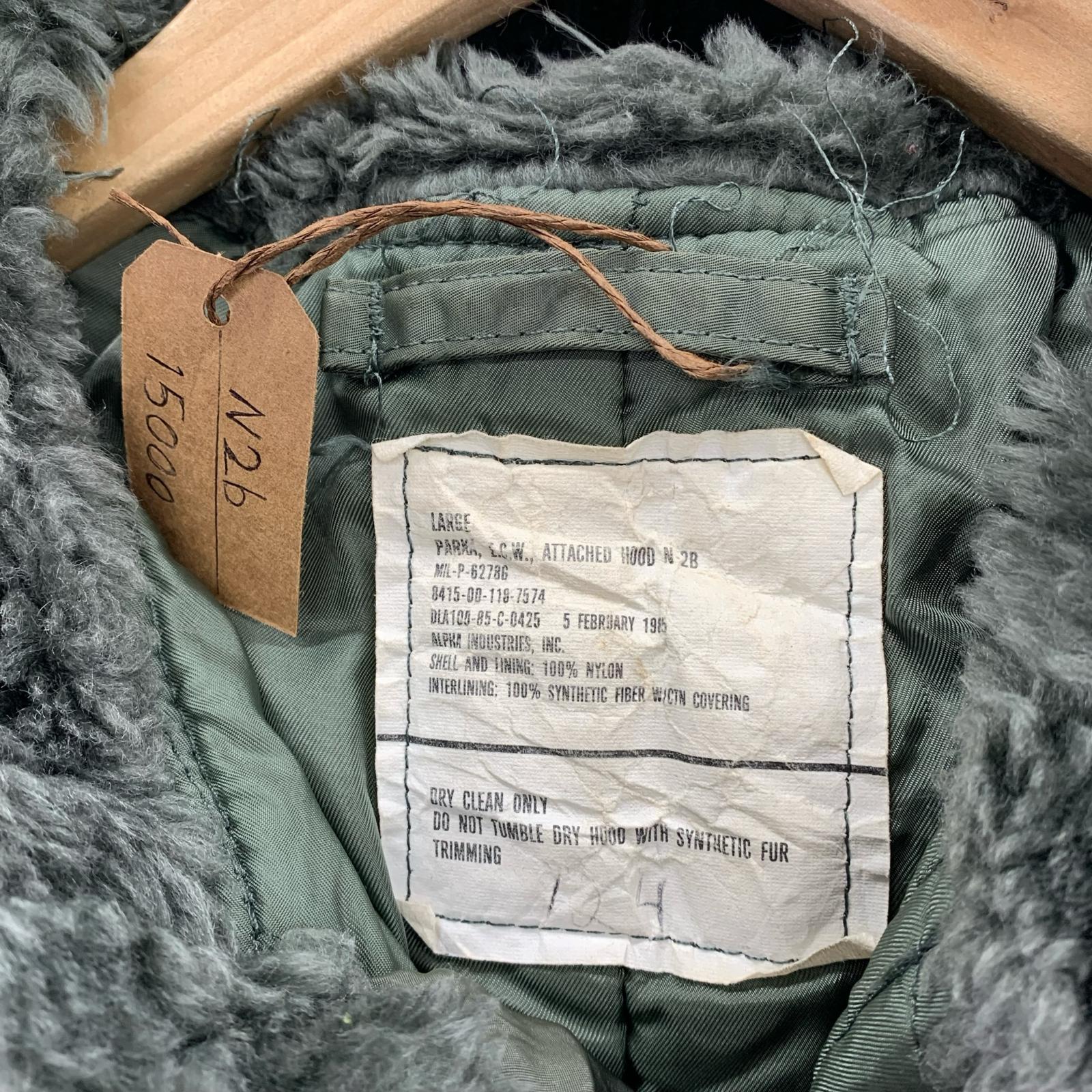 ミリタリージャケット 80s U.S. MILITARY N-2B 86年 L 緑 L