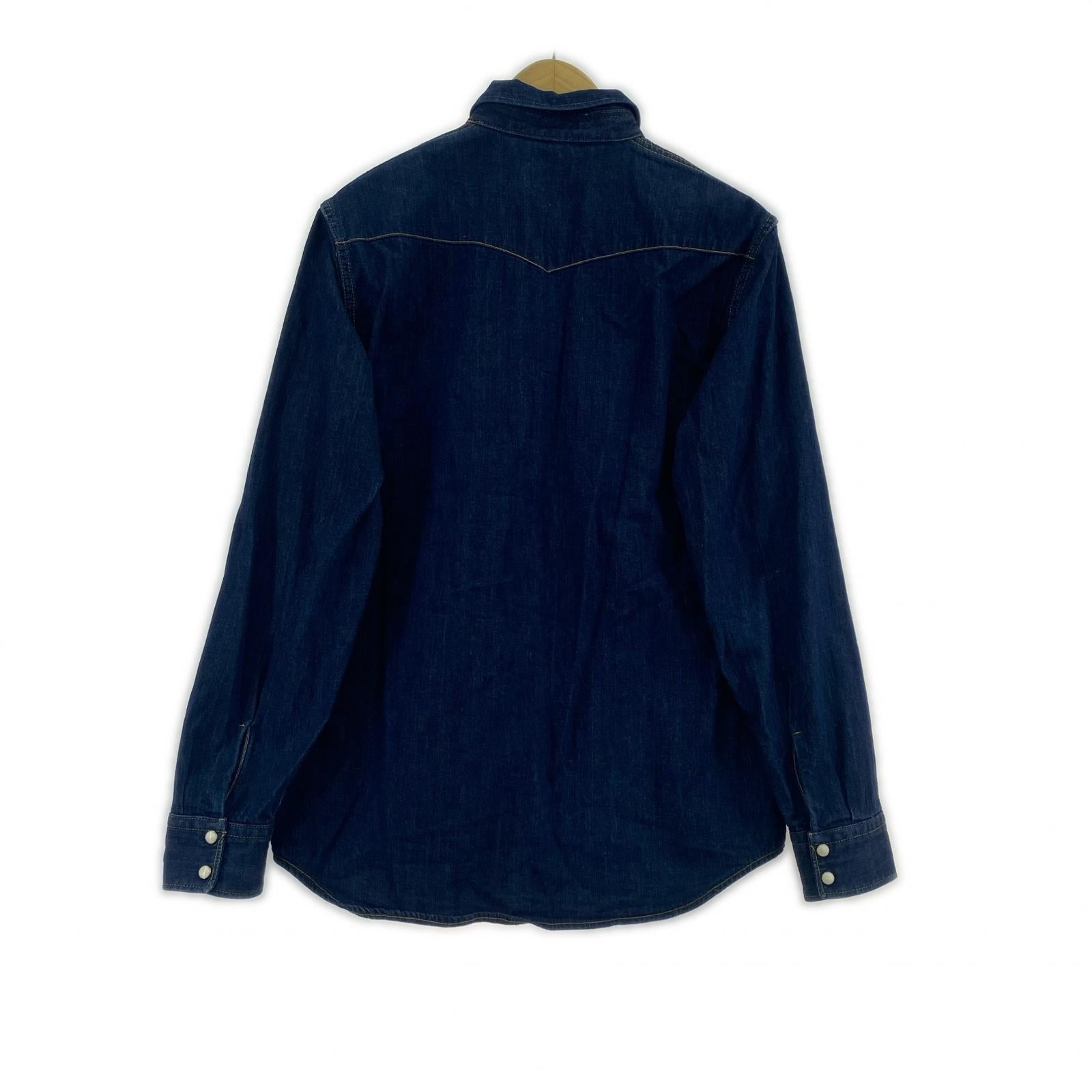 長袖シャツ H.R.MARKET デニムシャツ 3 3 ネイビー
