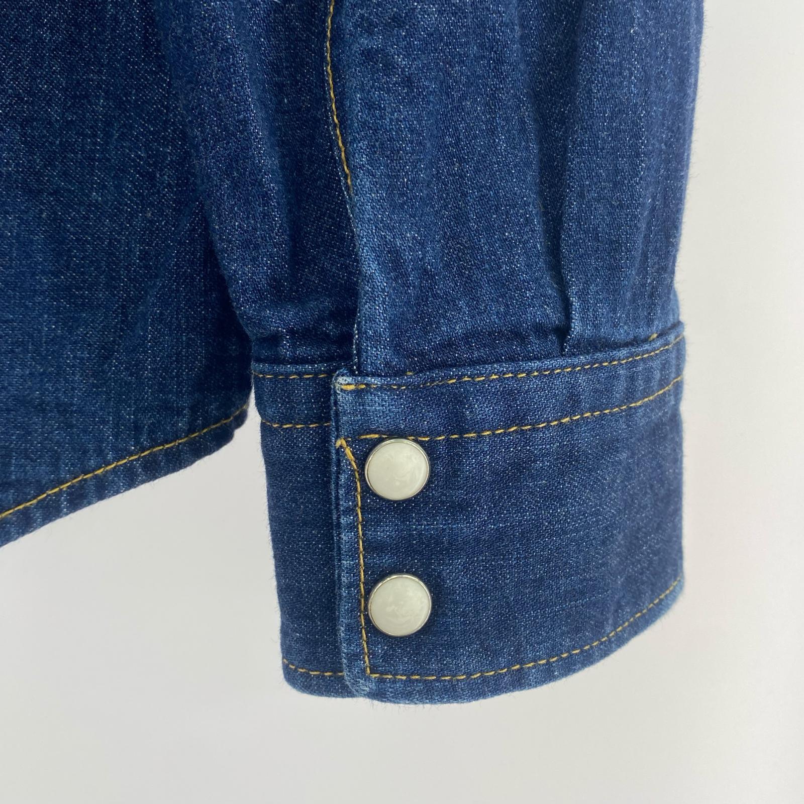 長袖シャツ H.R.MARKET デニムシャツ 3 3 ネイビー