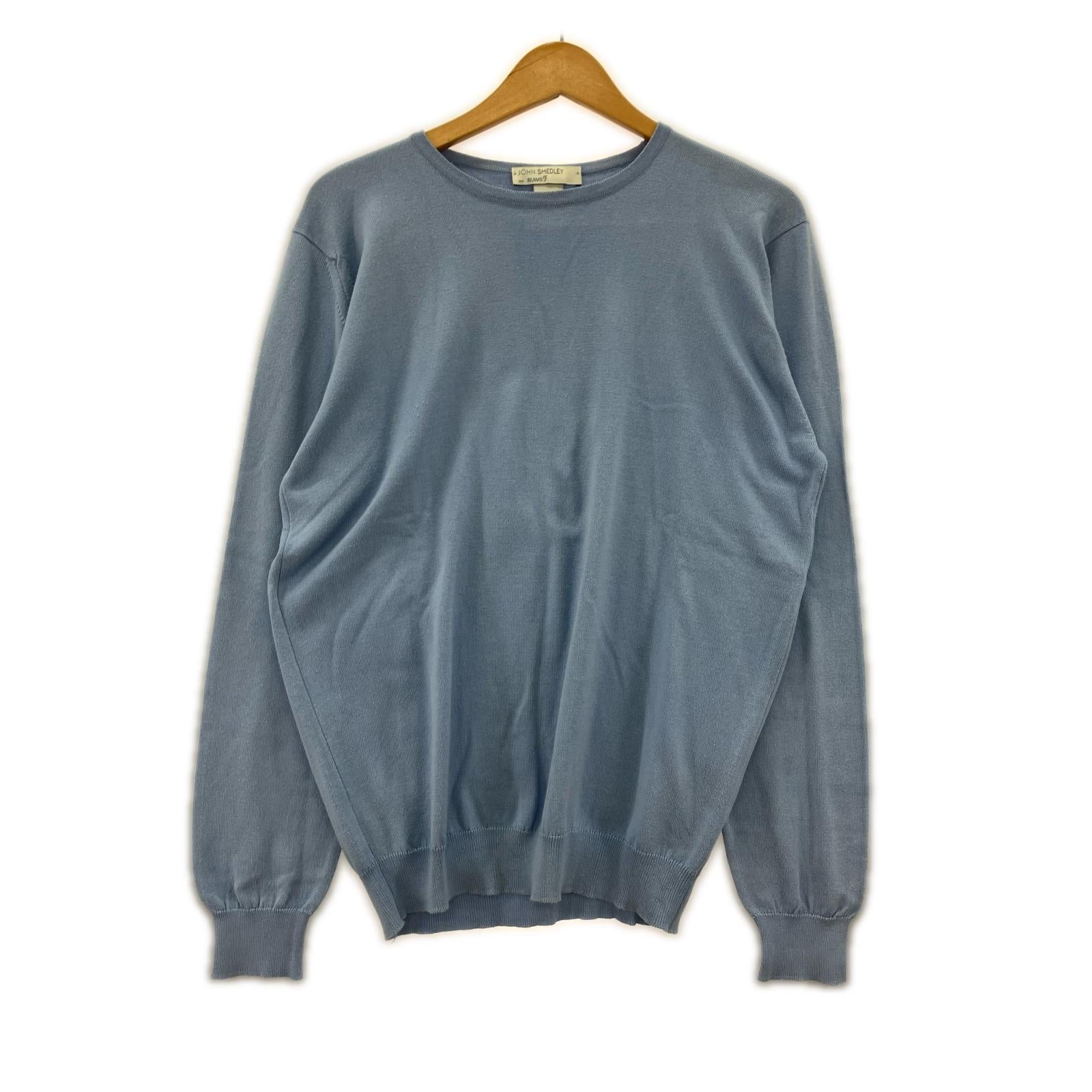 ニット ×BEAMS F クルーネックニット ブルー