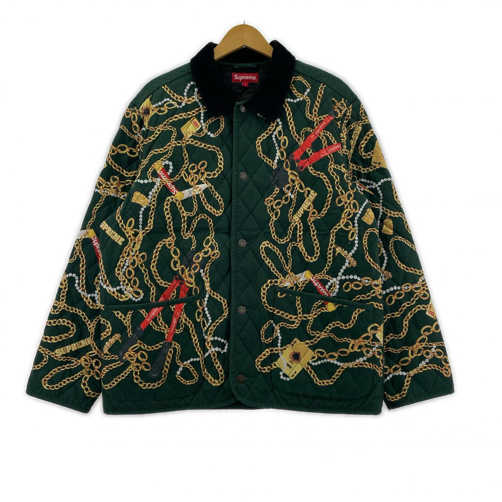 ジャケット 20AW Chains Quilted Jacket L ブラック