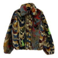ジャケット 22AW Multicolor Faux Fur Bomber Jacket S S