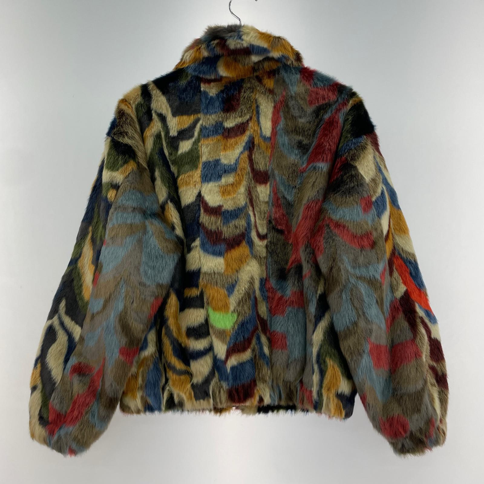 ジャケット 22AW Multicolor Faux Fur Bomber Jacket S S