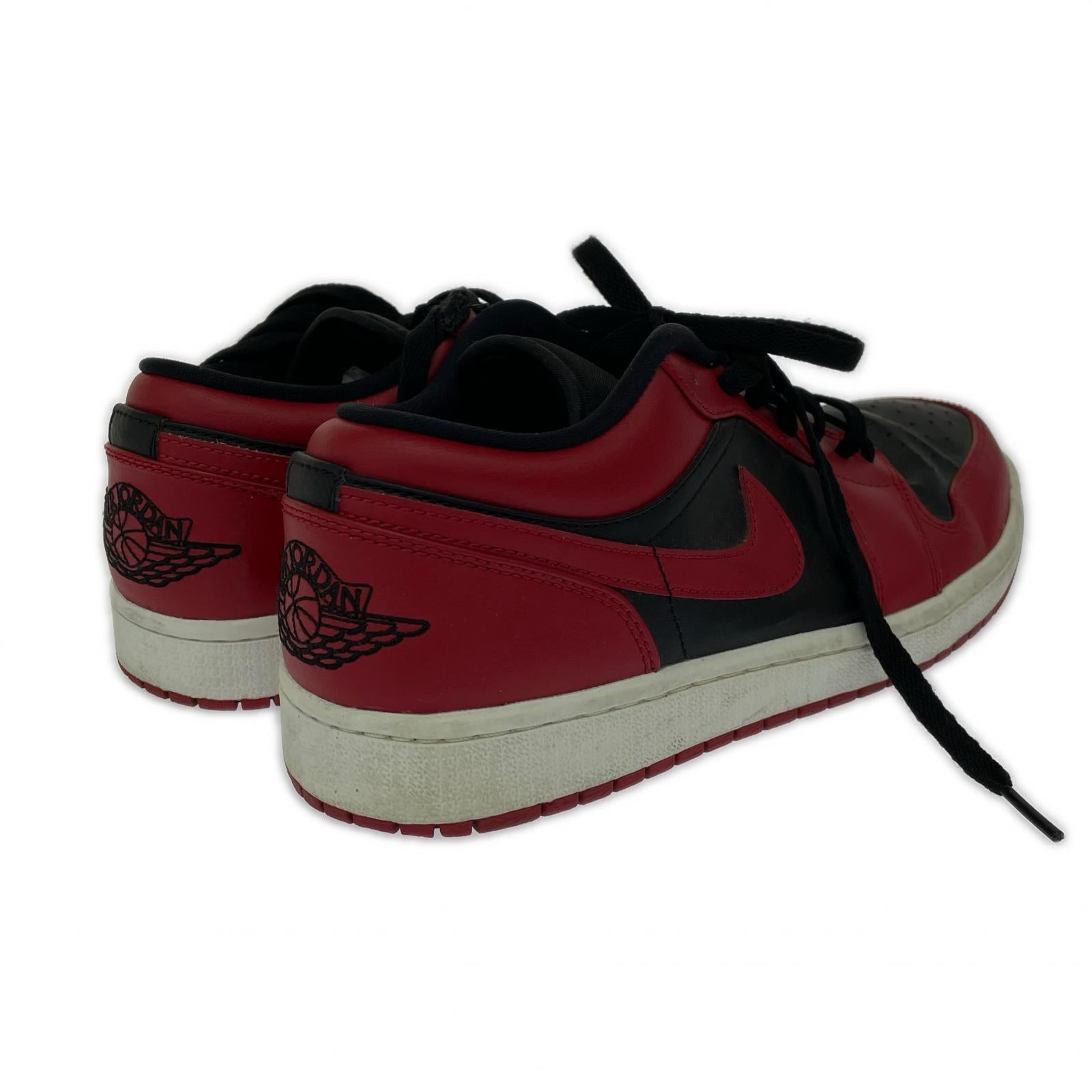 スニーカー AIR JORDAN 1 LOW 赤黒(27.5) 27.5cm (US9 1/2 UK9 EU45)