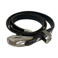 その他アクセサリー moonshine leather ウエスタンベルト ブラック