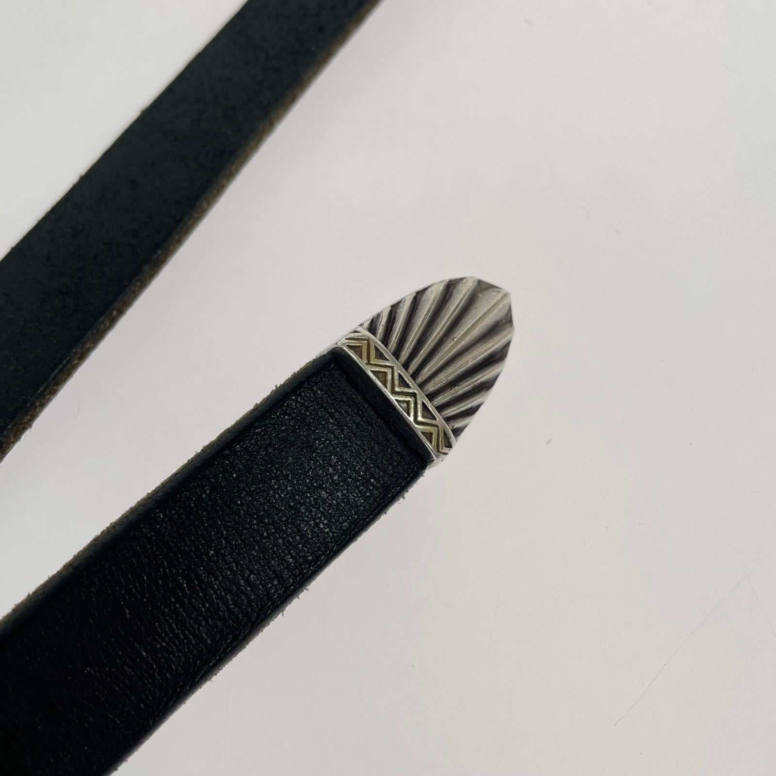 その他アクセサリー moonshine leather ウエスタンベルト ブラック