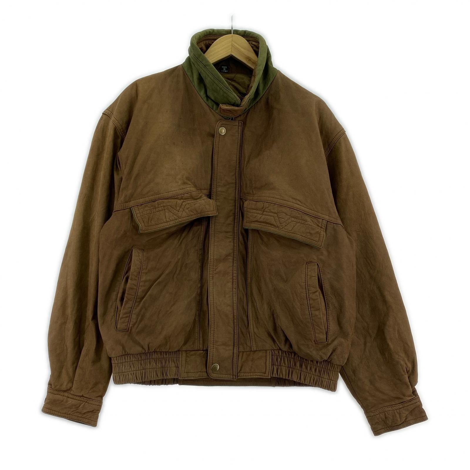 レザージャケット 90s U2 WEAR ME OUT Leather Jaccket BRW M M ブラウン