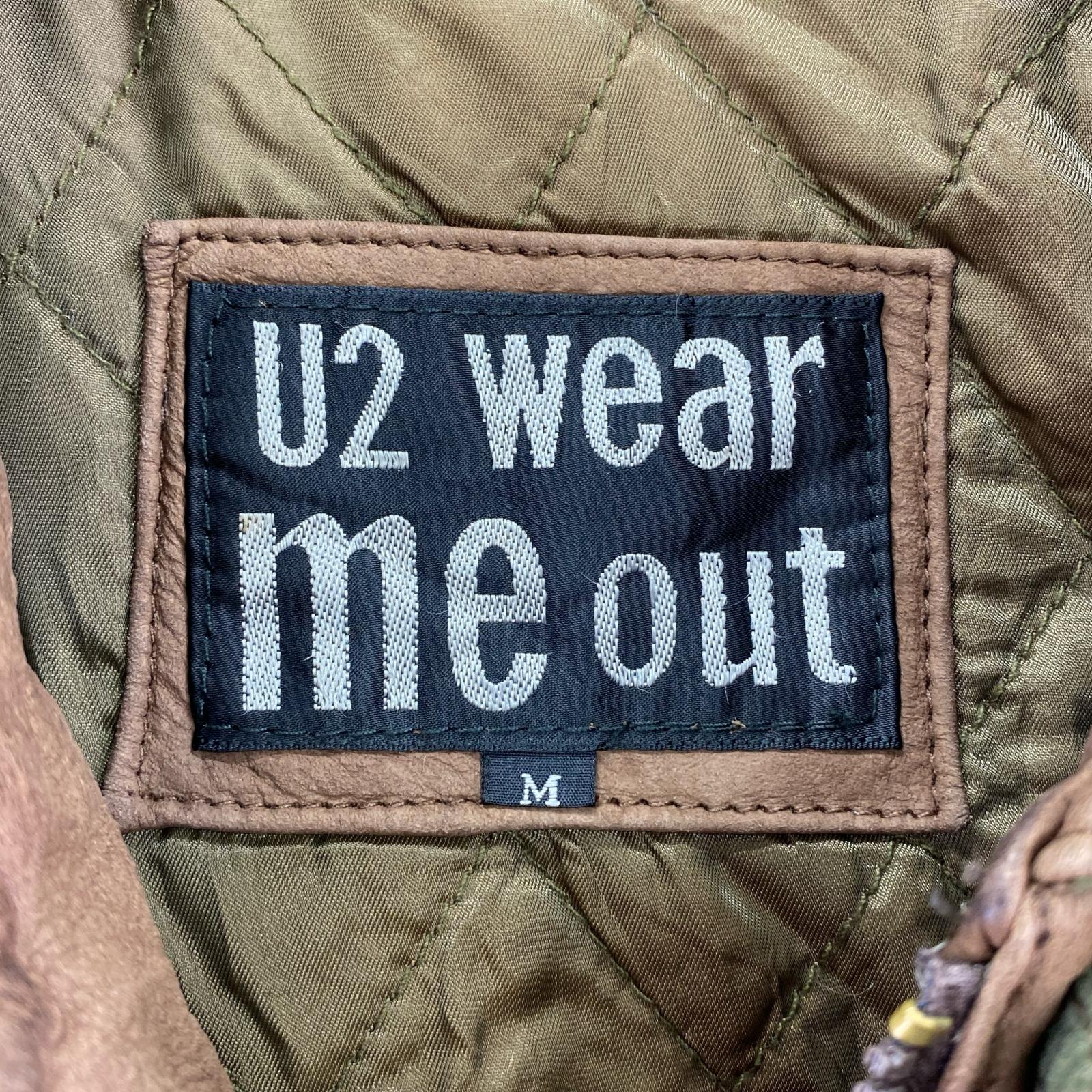 レザージャケット 90s U2 WEAR ME OUT Leather Jaccket BRW M M ブラウン