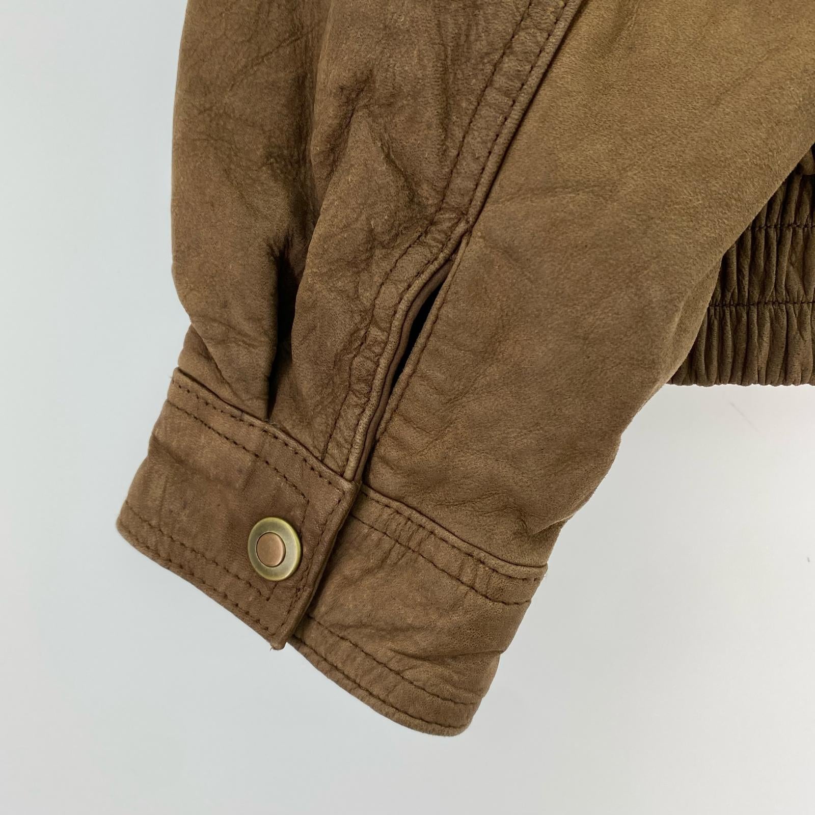 レザージャケット 90s U2 WEAR ME OUT Leather Jaccket BRW M M ブラウン