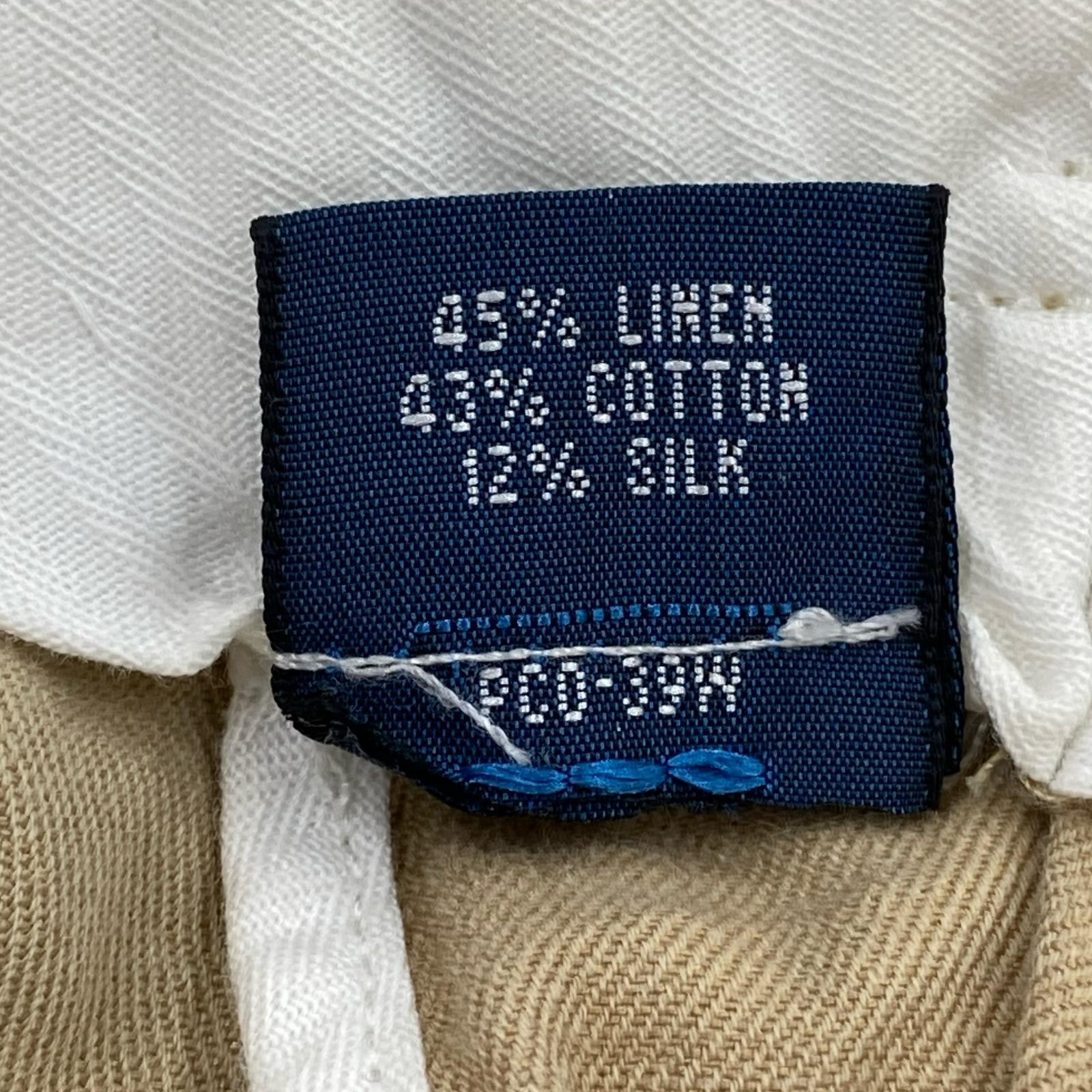 パンツ PRESTON FIT LINEN PANTS BEG W36 ベージュ