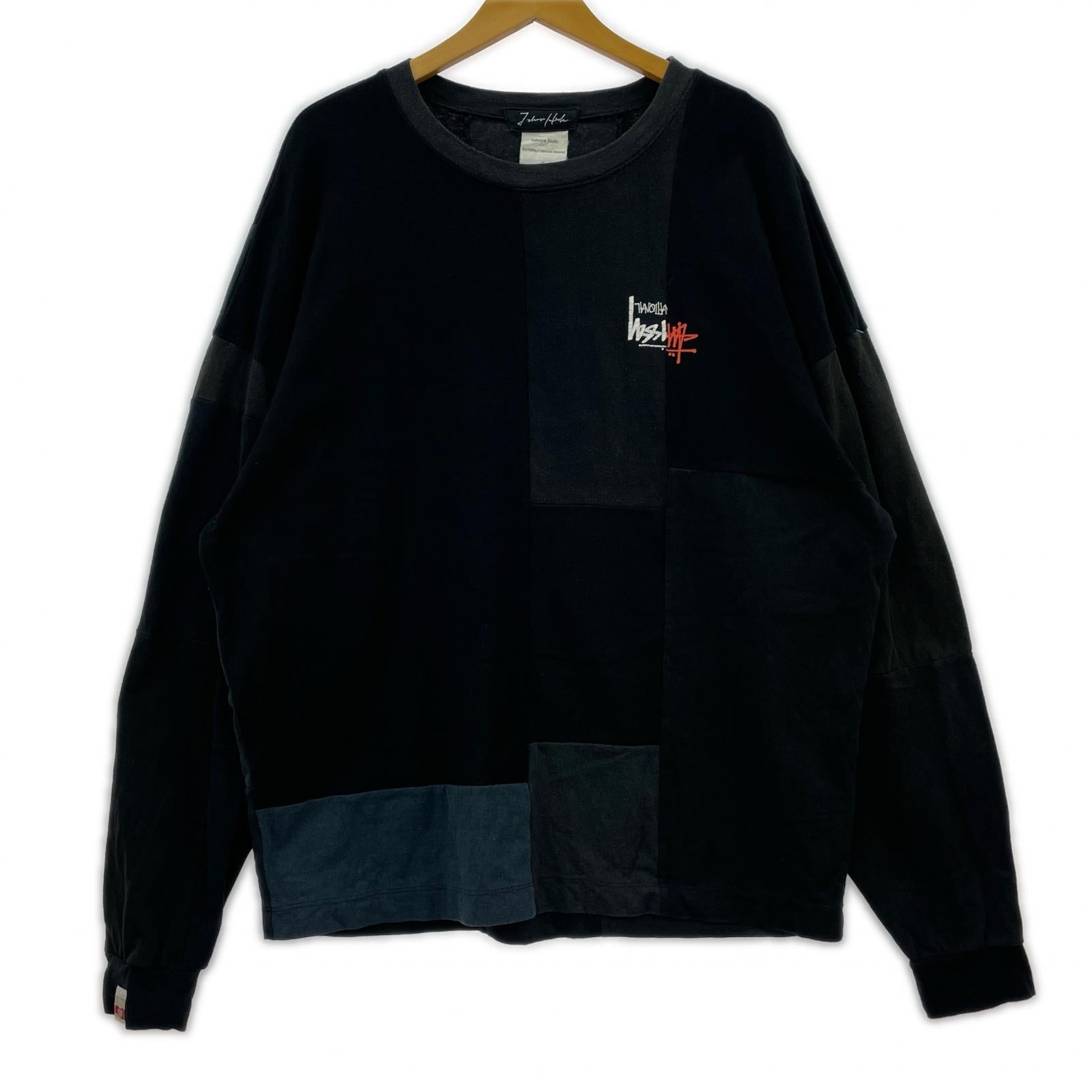 長袖Tシャツ TAKAYA HIOKI OLD STUSSY REMAKE L/S Tee F 黒 ブラック