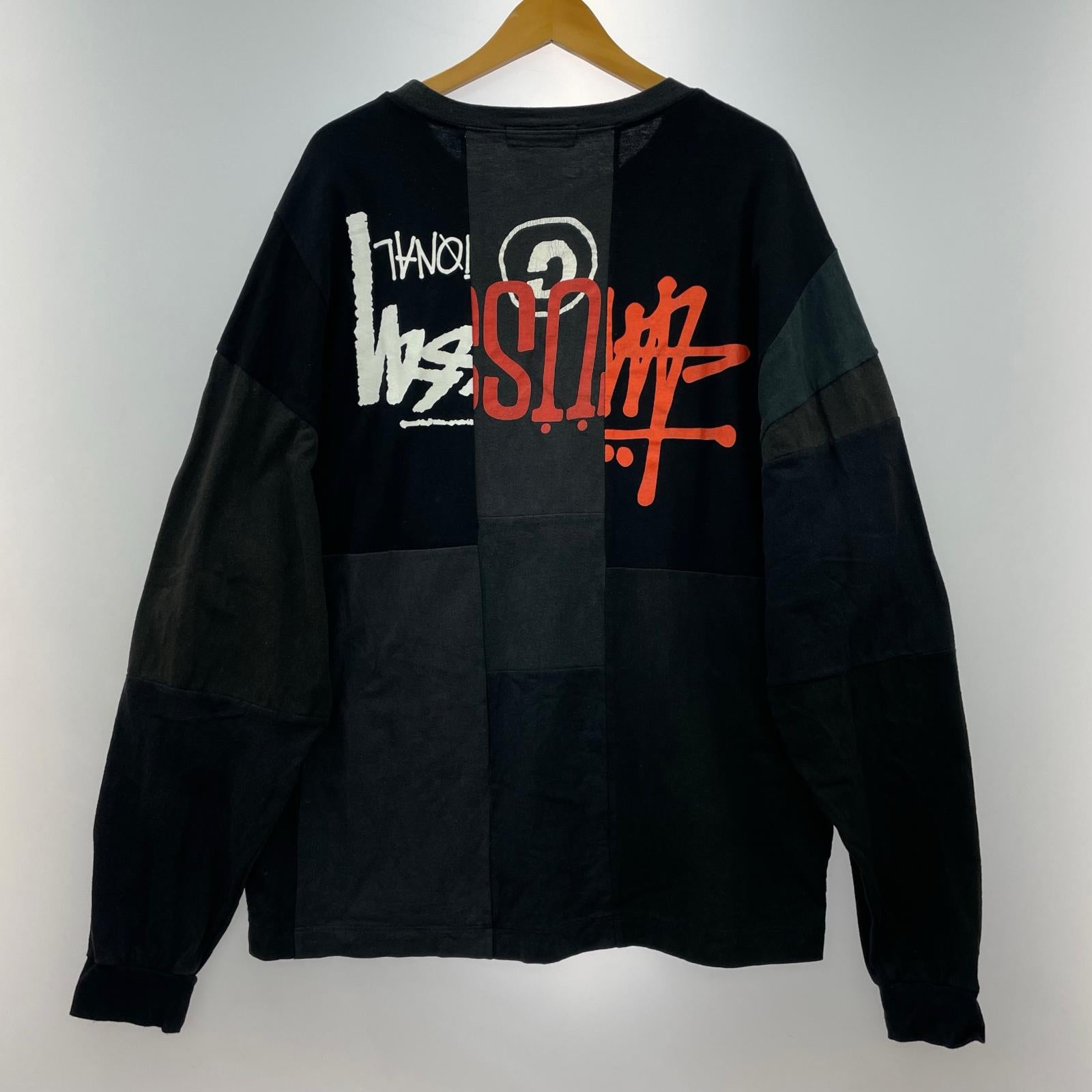 長袖Tシャツ TAKAYA HIOKI OLD STUSSY REMAKE L/S Tee F 黒 ブラック