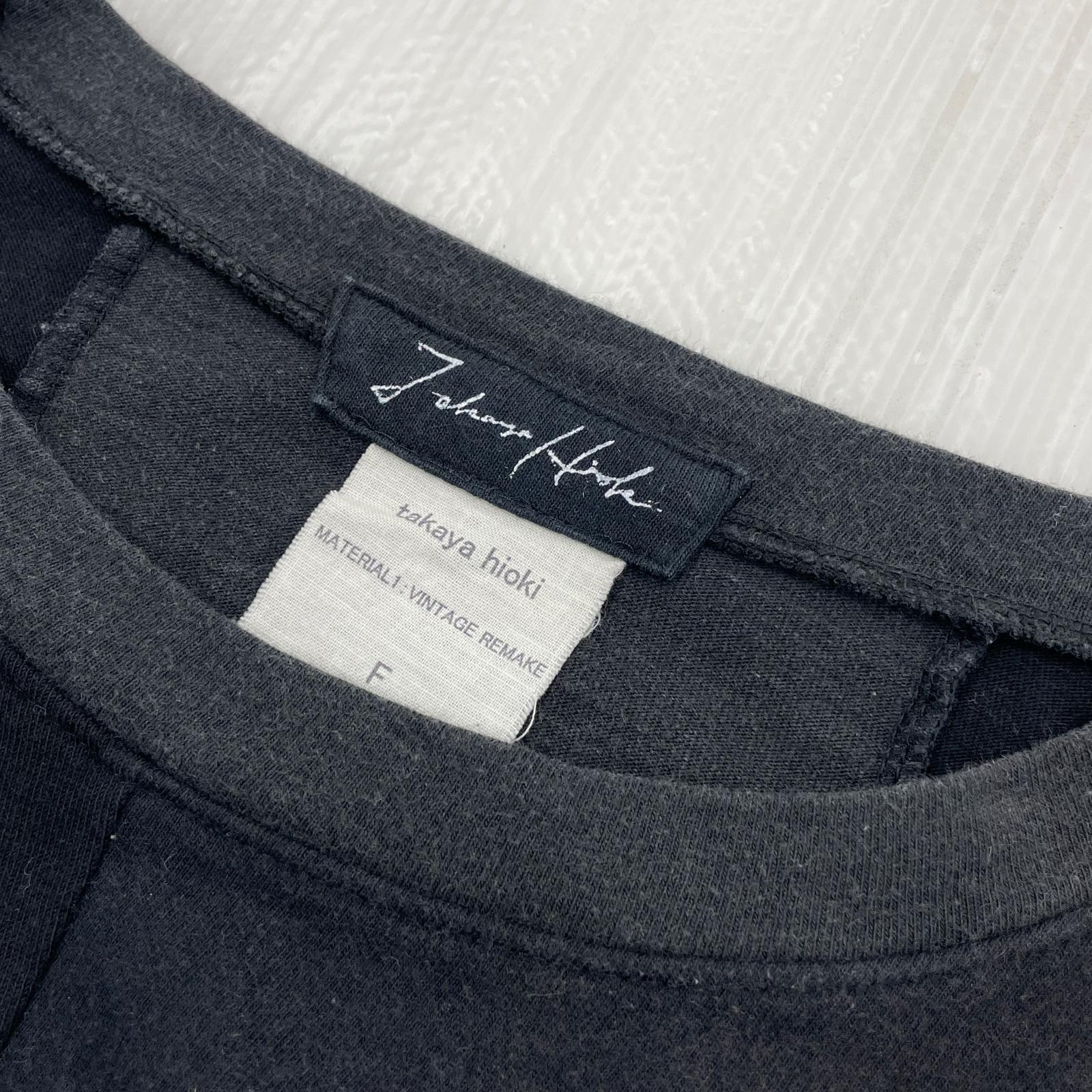 長袖Tシャツ TAKAYA HIOKI OLD STUSSY REMAKE L/S Tee F 黒 ブラック