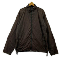 ジャケット 90s~ STUSSY GEAR シャドープリント ナイロンジャケット XL 茶 ブラウン