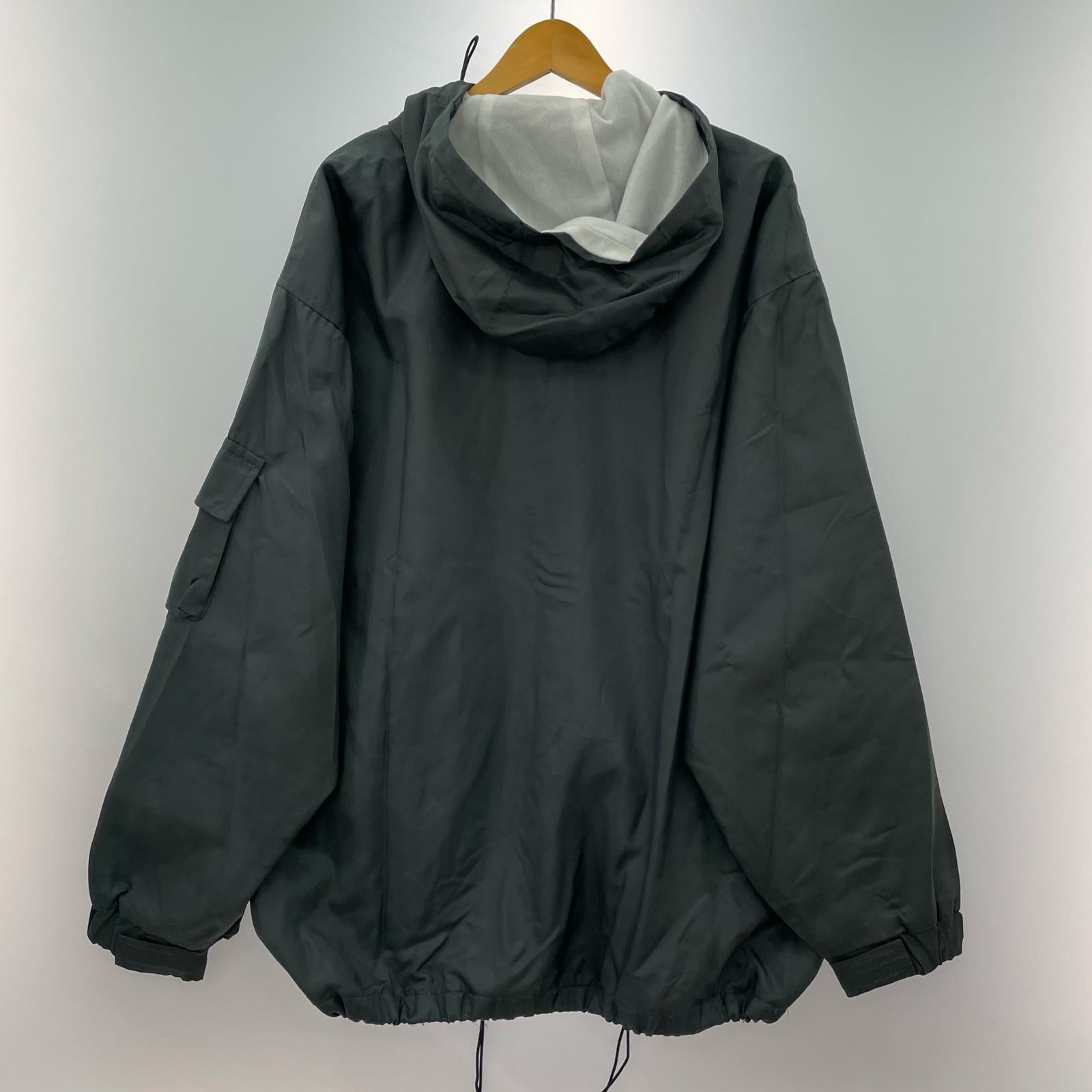 ジャケット 90s~ STUSSY SPORTS ロゴ刺繍ナイロンフーデットジャケット L グレー L グレー