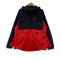 ジャケット NIKE ACG ナイロンアノラックパーカー S 黒×赤 S