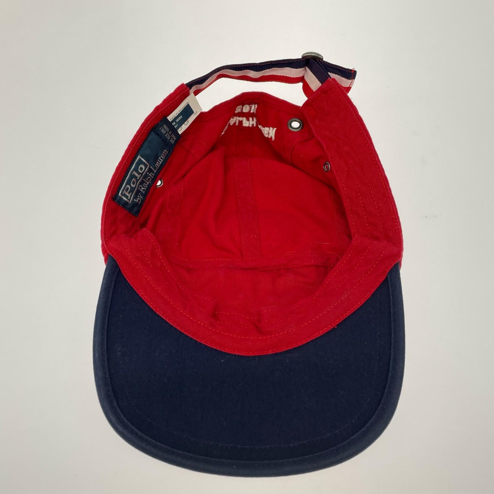キャップ POLO RALPH LAUREN 復刻 レーシングキャップ 赤 レッド