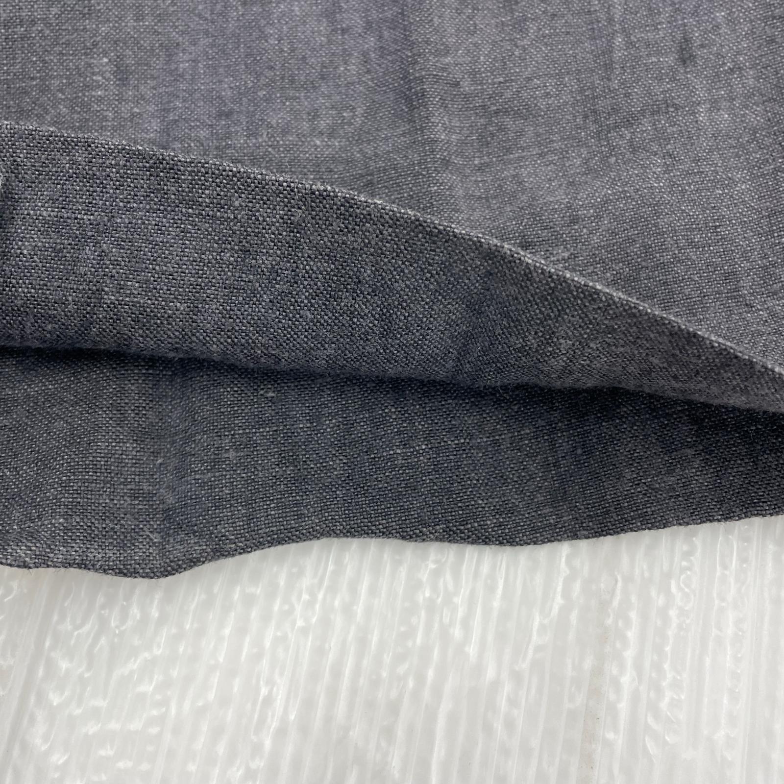パンツ COMME des GARCONS HOMME 80s デカオム 2タック リネンスラックス S S ブラック