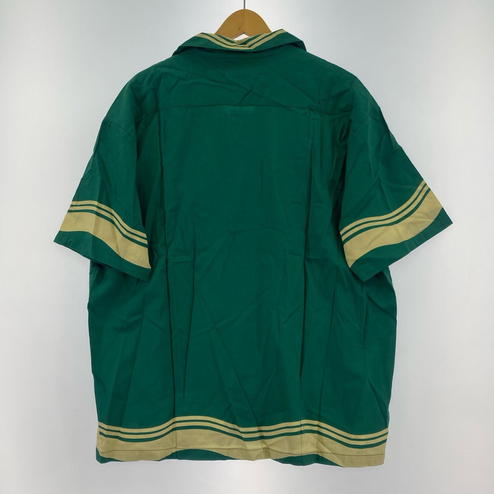 半袖シャツ ×UFO NOODLE OPEN COLLAR SHIRT 緑 M M グリーン