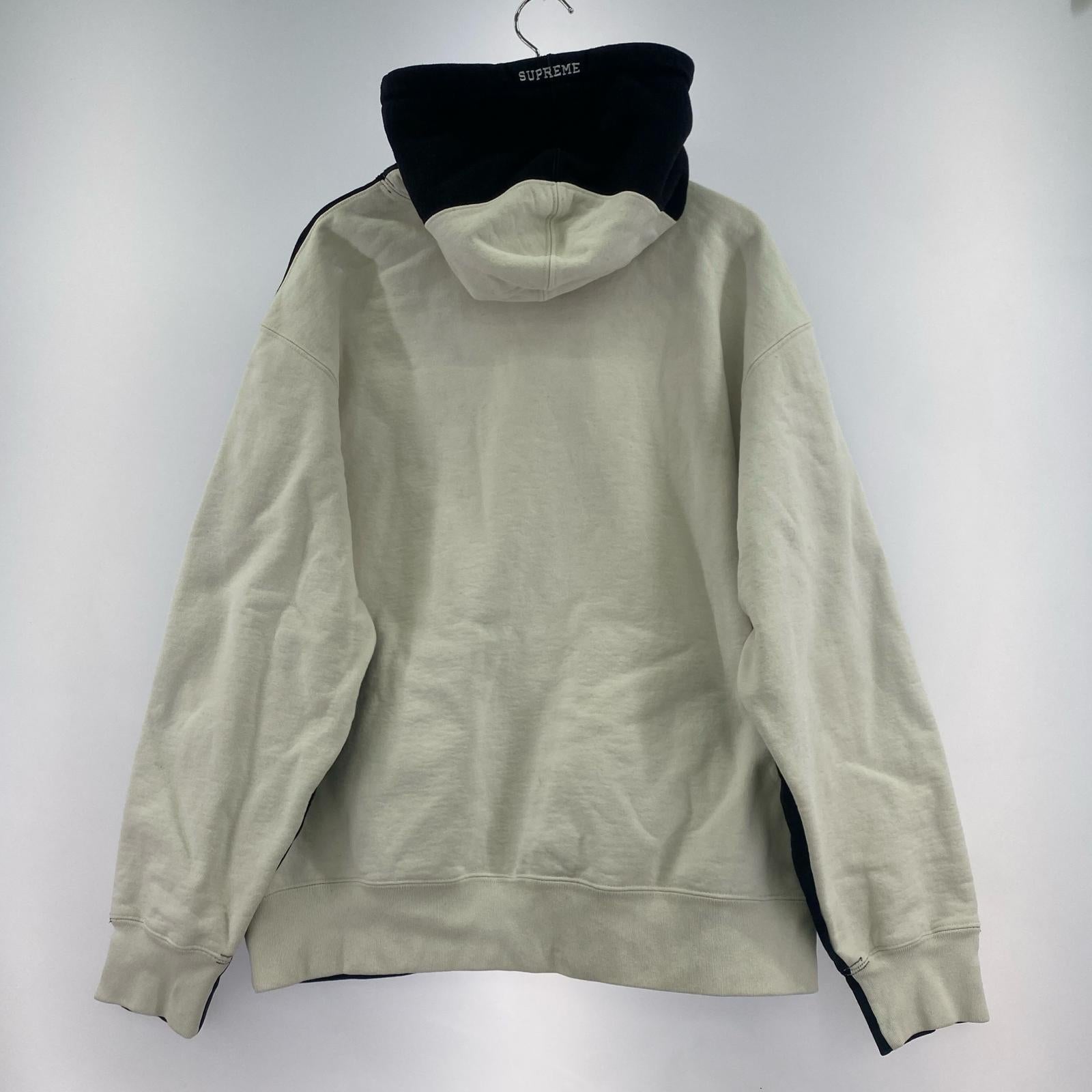 パーカー Tonal S logo hooded sweatshirt 白黒 L L