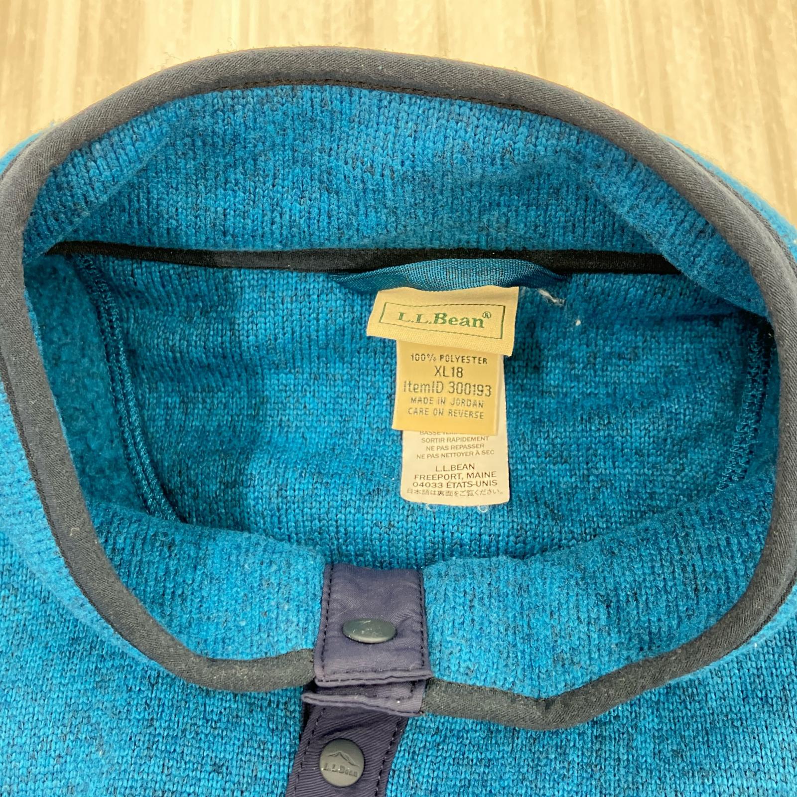 その他アウター L.L.Bean ハーフスナップフリース ブルー