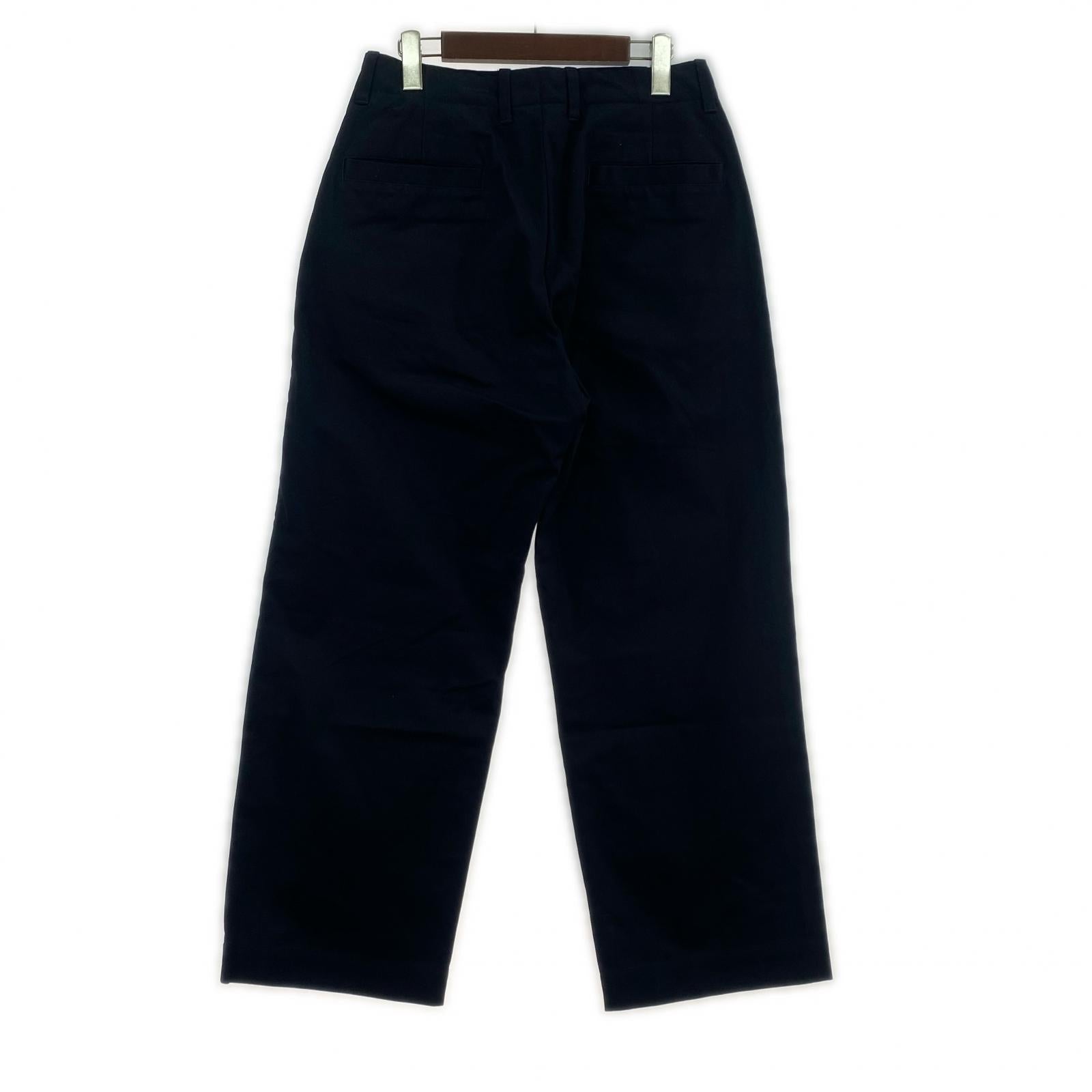 パンツ UNIVERSAL PRODUCTS NO TUCK WIDE CHINO TROUSERS 233-60506 黒 (1) 1 ブラック