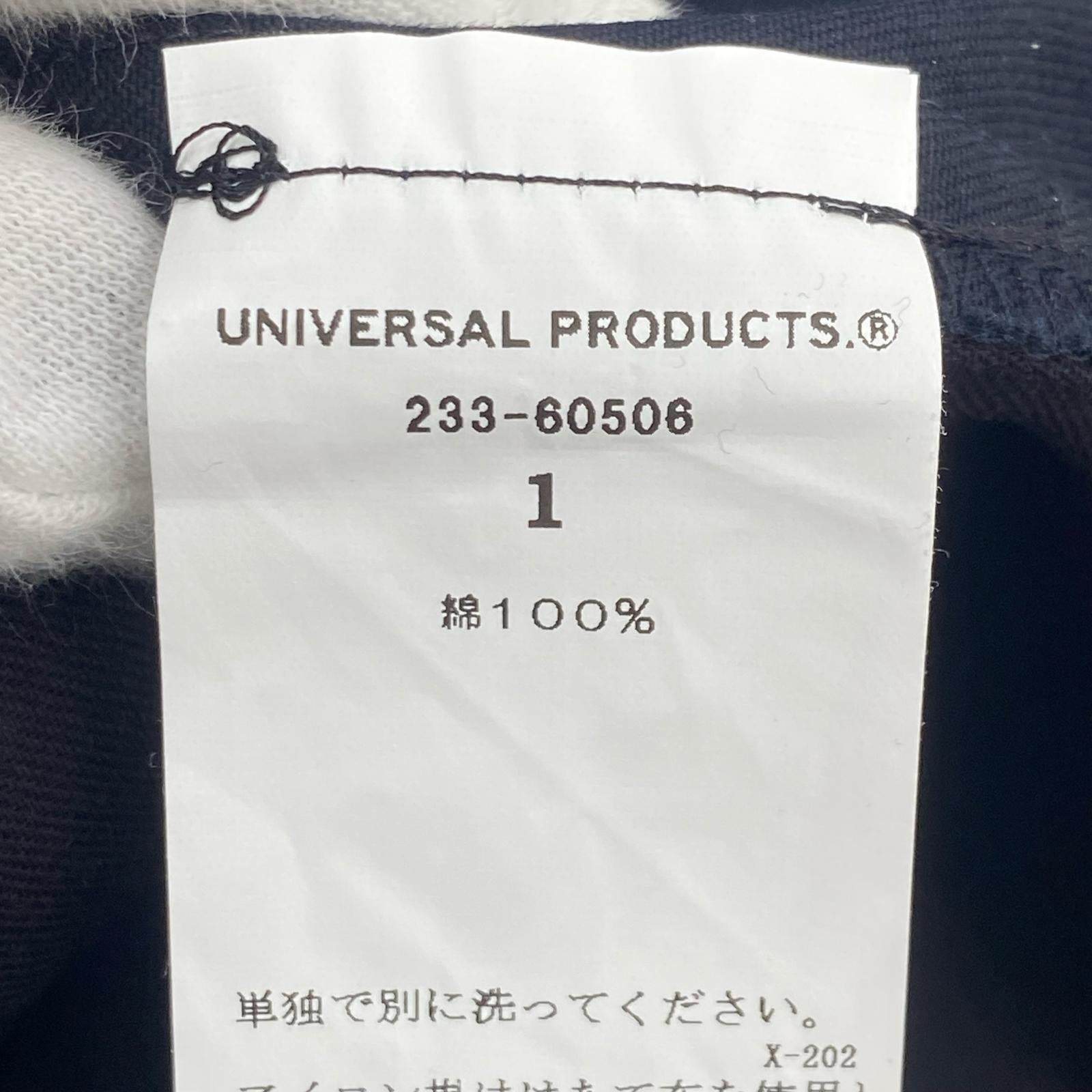 パンツ UNIVERSAL PRODUCTS NO TUCK WIDE CHINO TROUSERS 233-60506 黒 (1) 1 ブラック