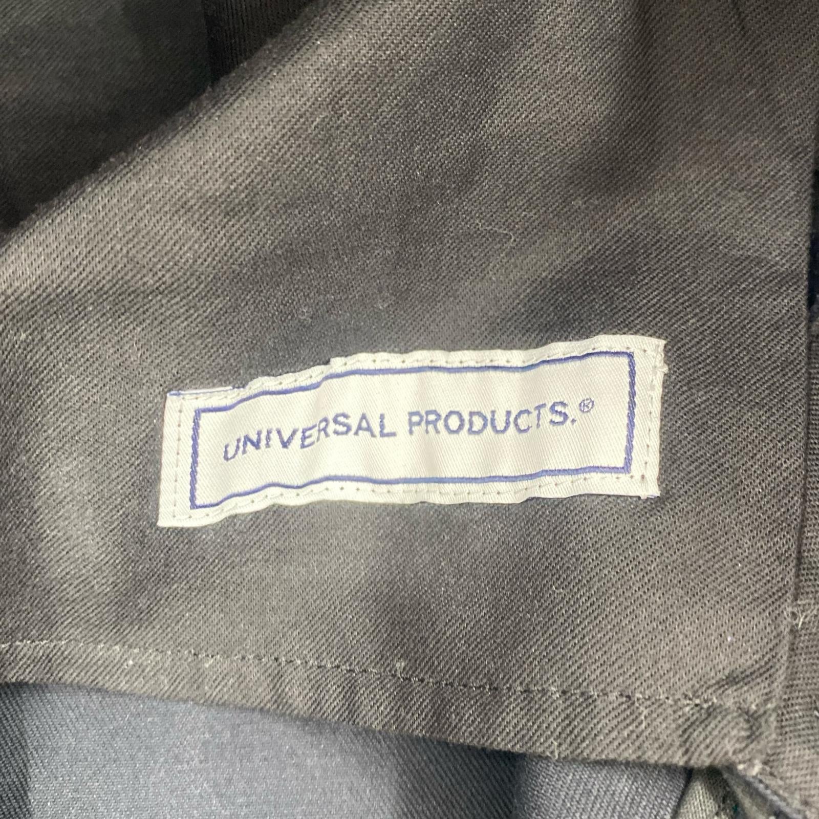 パンツ UNIVERSAL PRODUCTS NO TUCK WIDE CHINO TROUSERS 233-60506 黒 (1) 1 ブラック