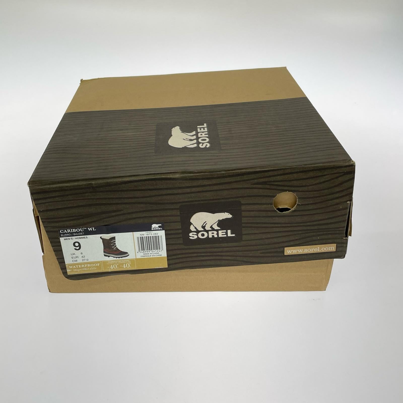 ブーツ ソレル CARIBOU WL ウォータープルーフブーツ 27cm (US9 UK8 1/2 EU44) ブラウン