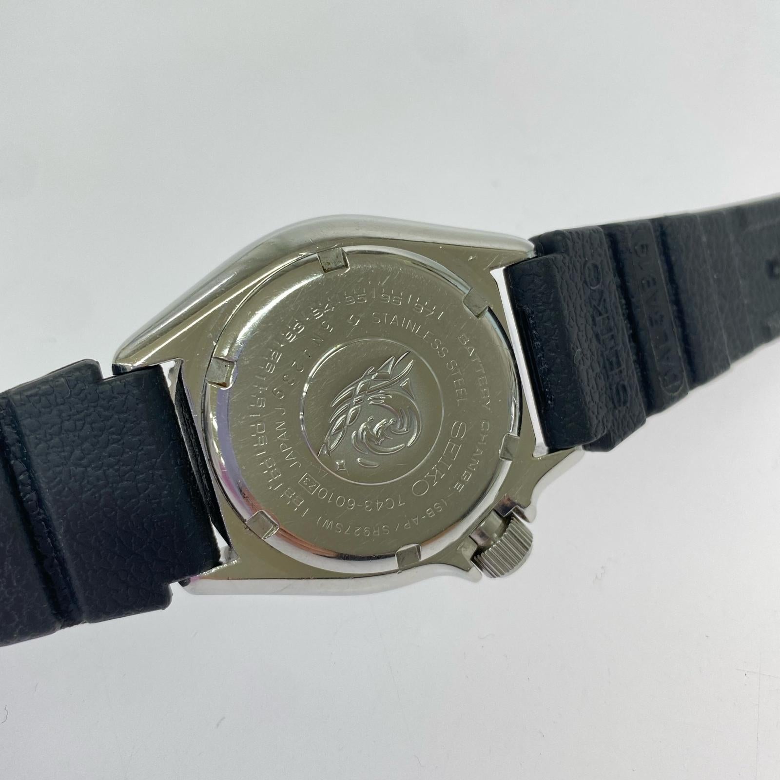 腕時計 ダイバーズウォッチ 7C43-6010 ブラック
