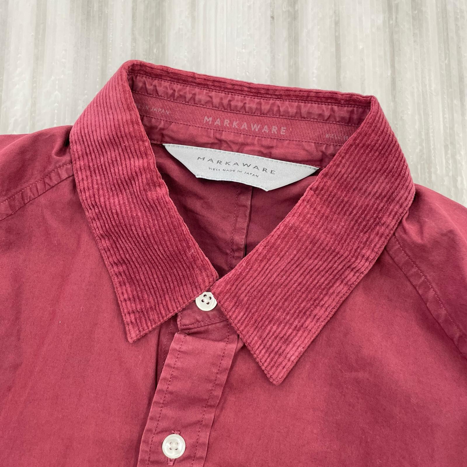 長袖シャツ markaware L/S 襟コーデュロイシャツ size1