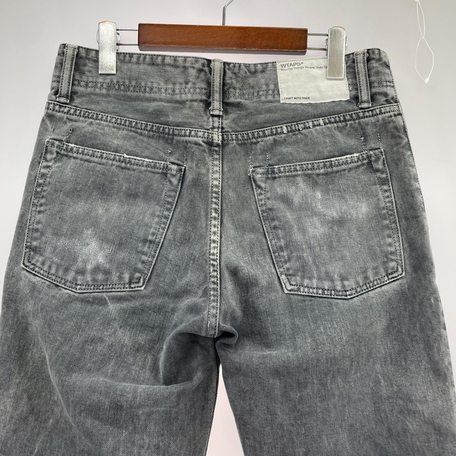 デニムパンツ TROUSERS COTTON DENIM. TRASH S S グレー
