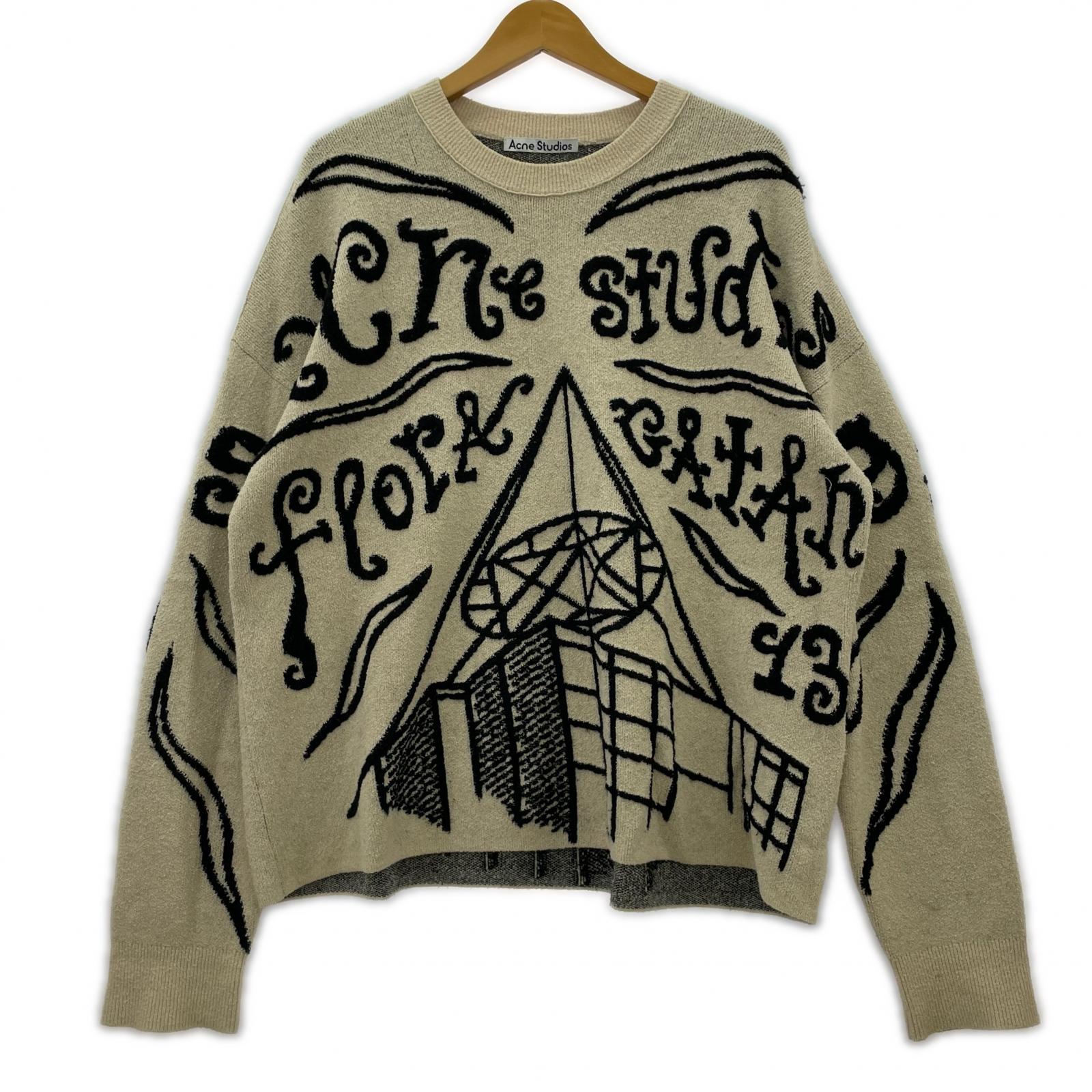 ニット FN-MN-KNIT000415 S ベージュ