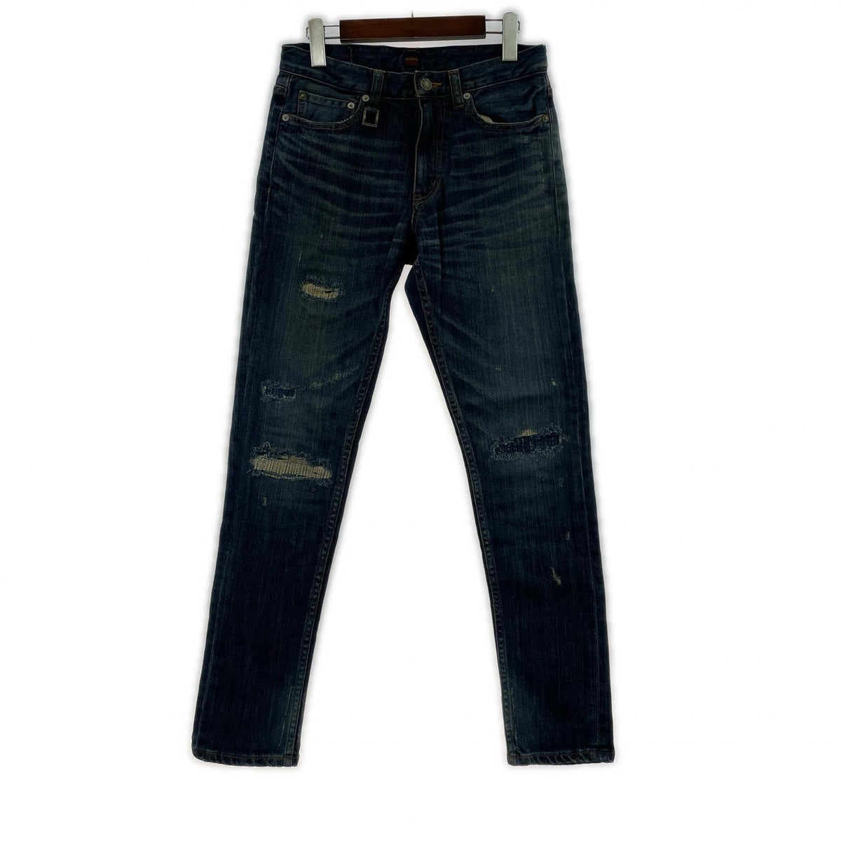デニムパンツ SKINNY STRETCH DENIM Remake 30 ネイビー