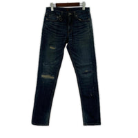 デニムパンツ SKINNY STRETCH DENIM Remake 30 ネイビー