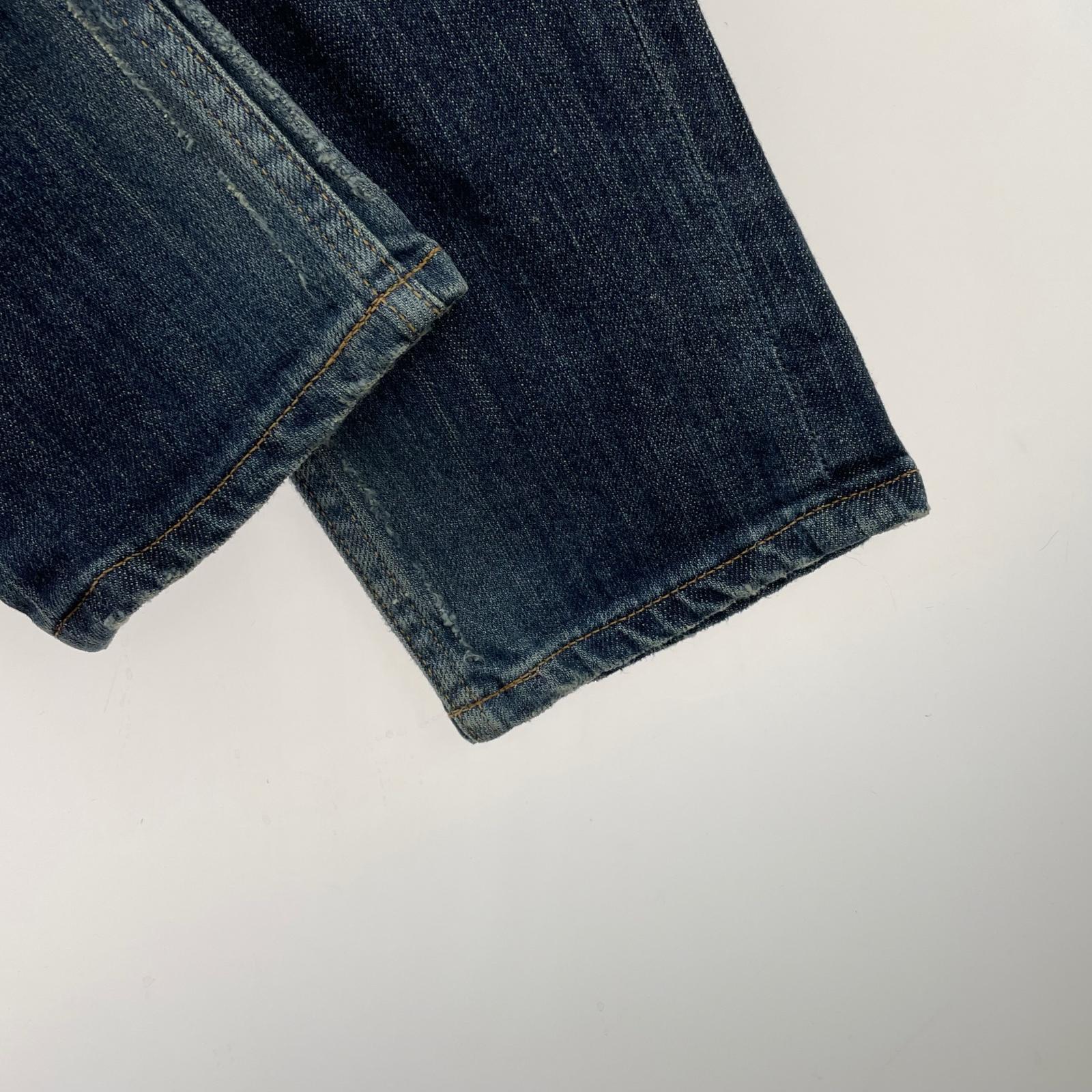 デニムパンツ SKINNY STRETCH DENIM Remake 30 ネイビー