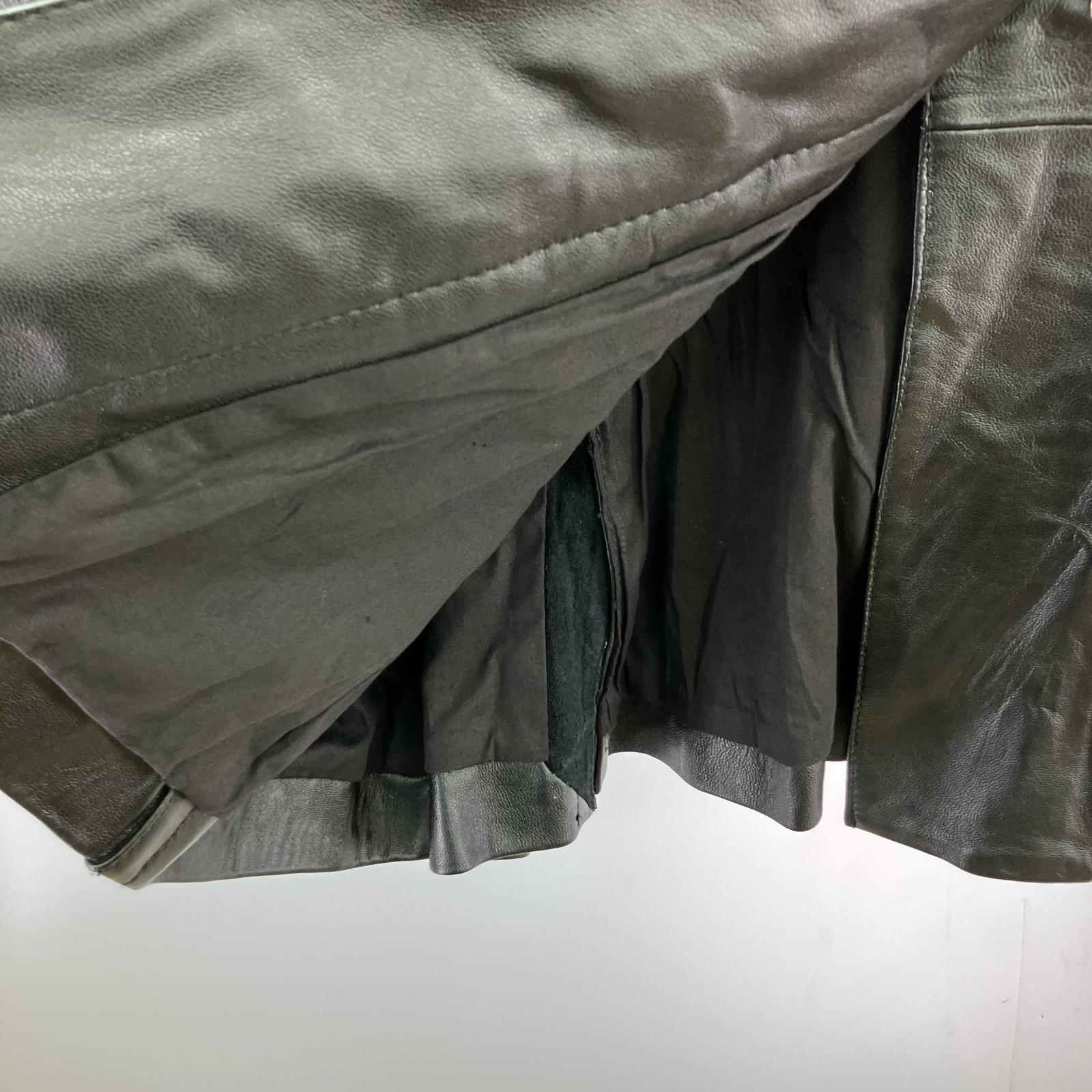 ジャケット h bis Sheep Leather Coat 40 BLK 40 ブラック