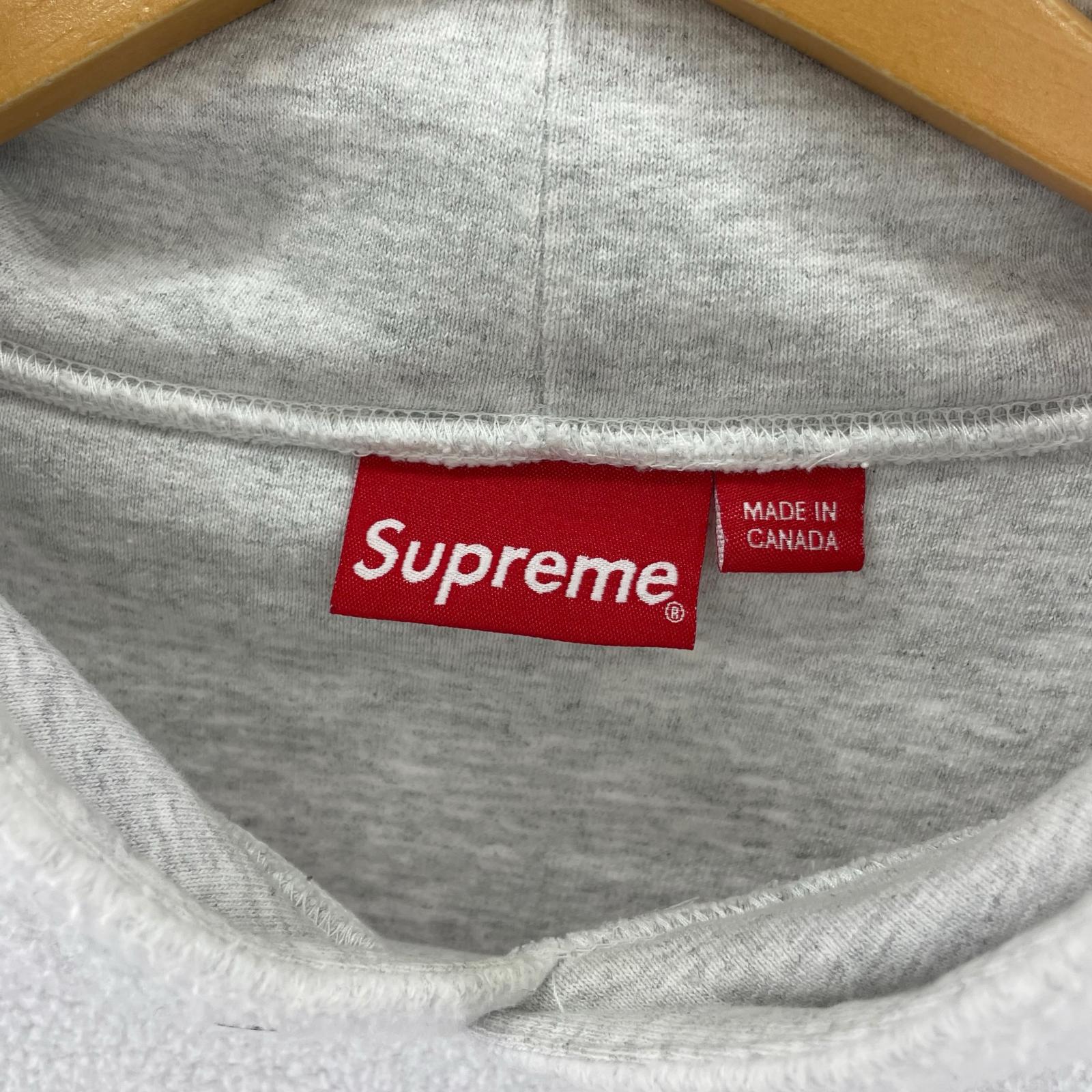 パーカー 18SS Reverse Fleece Hooded M グレー M ホワイト