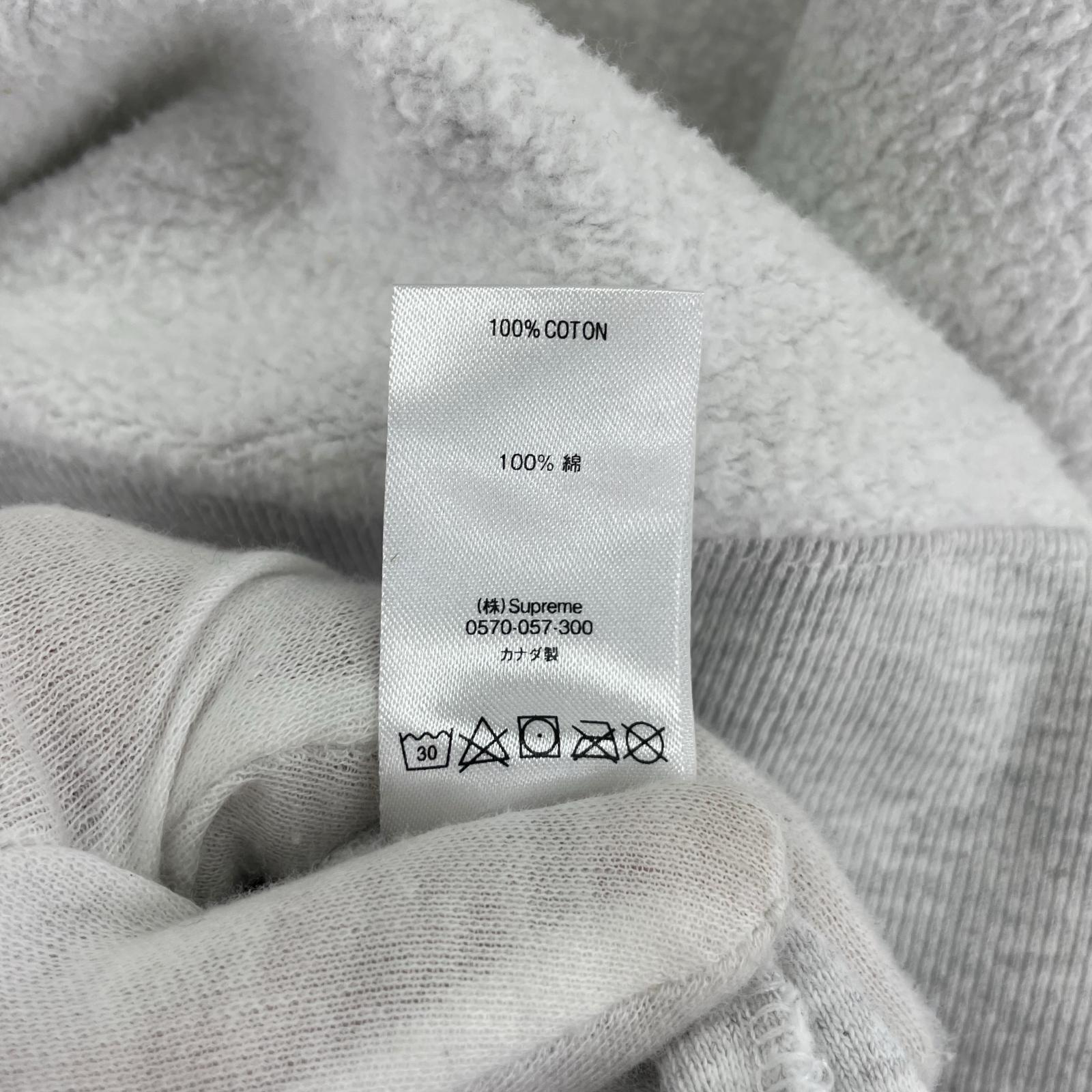 パーカー 18SS Reverse Fleece Hooded M グレー M ホワイト