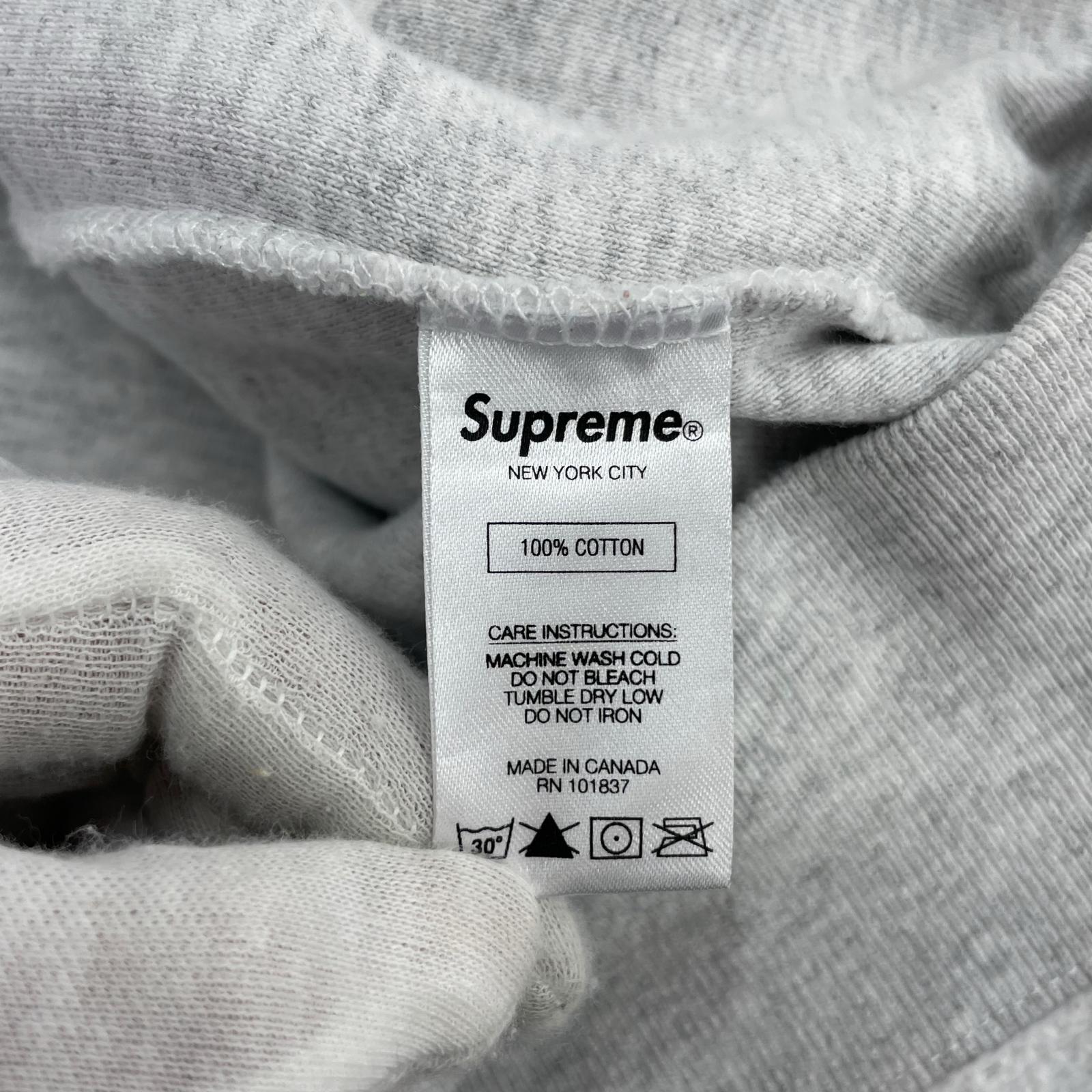 パーカー 18SS Reverse Fleece Hooded M グレー M ホワイト