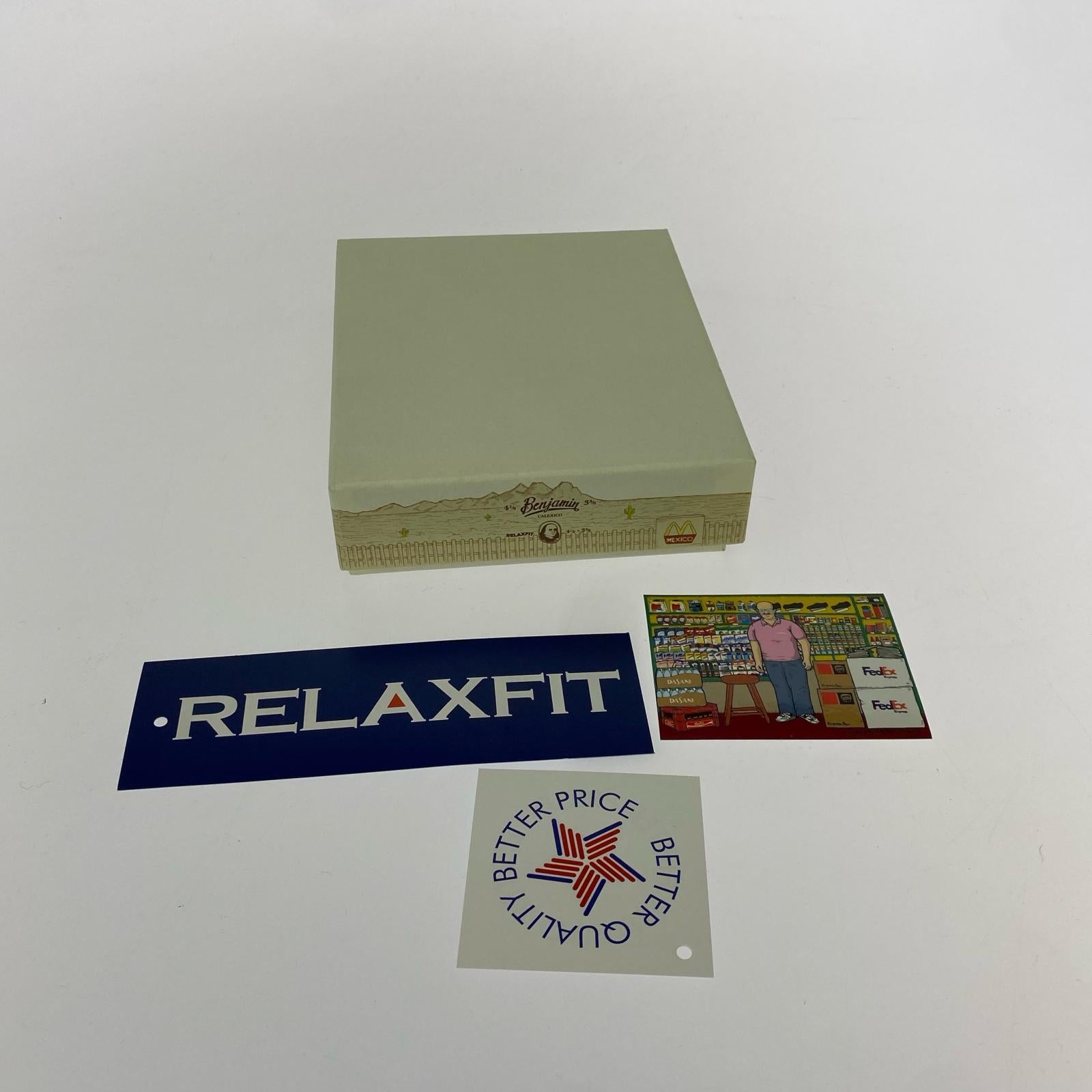コンパクトウォレット RELAXFIT Benjamin 革財布 レッド