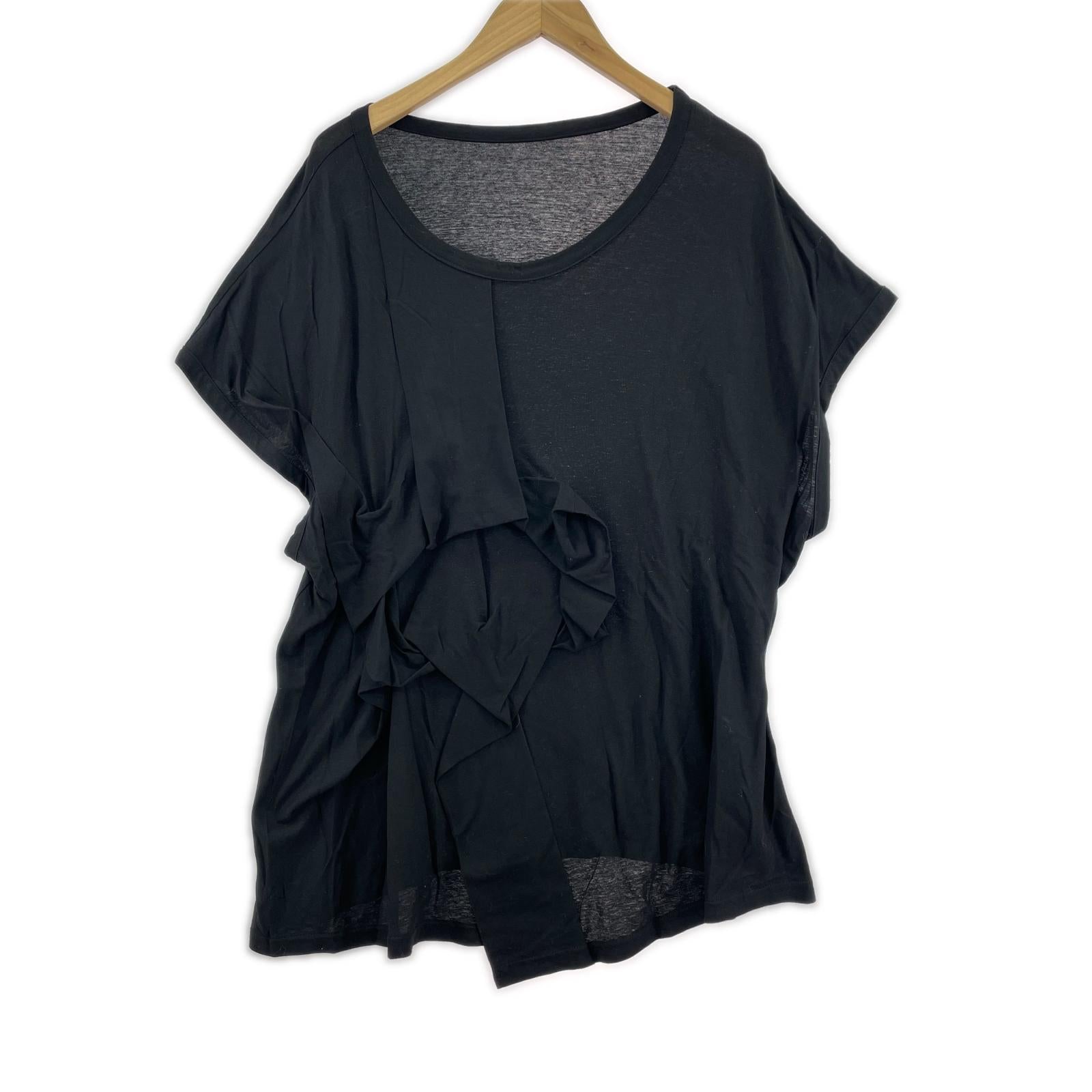 半袖Tシャツ yohji yamamoto ヨウジヤマモト -2 FZ-T85-097 2 ブラック