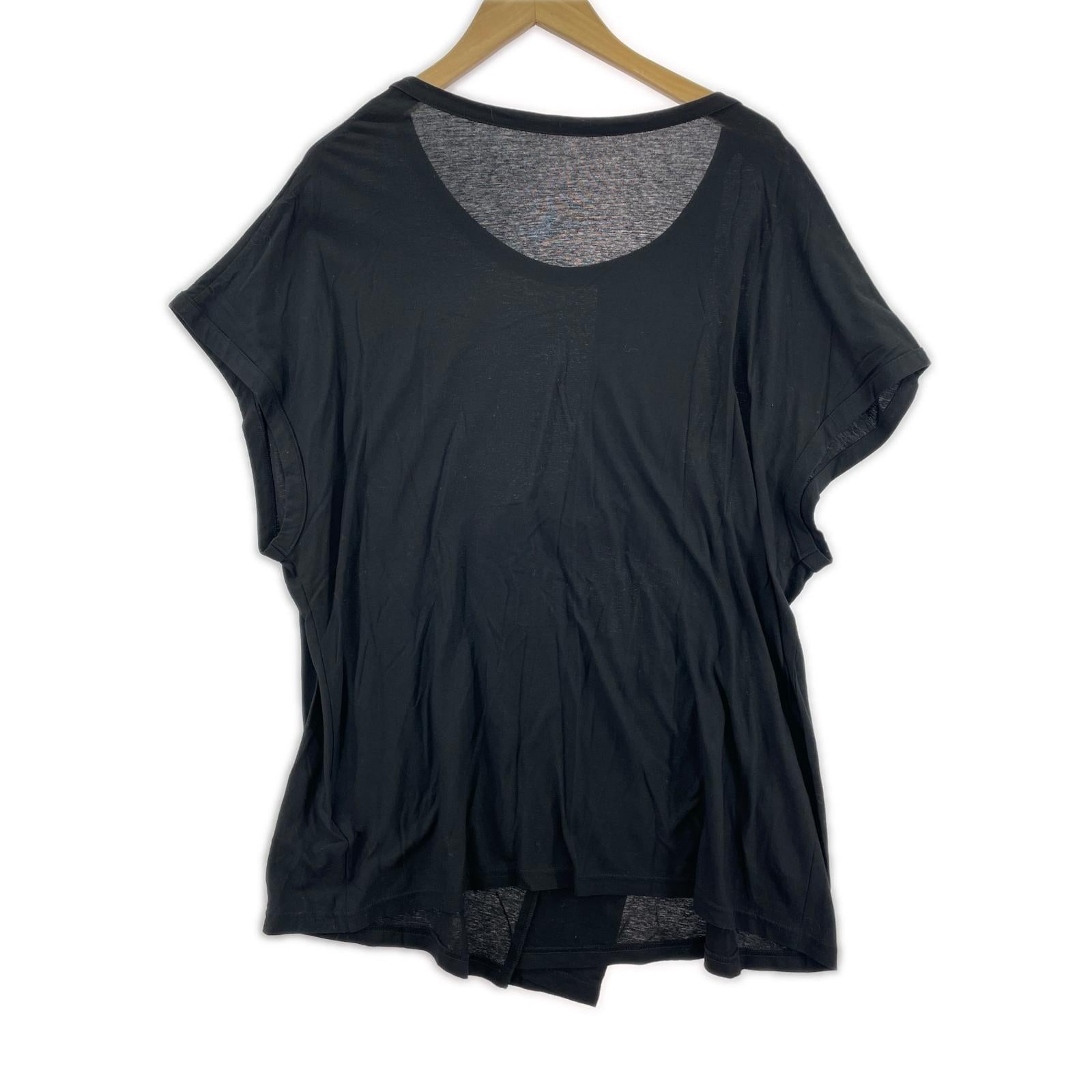 半袖Tシャツ yohji yamamoto ヨウジヤマモト -2 FZ-T85-097 2 ブラック